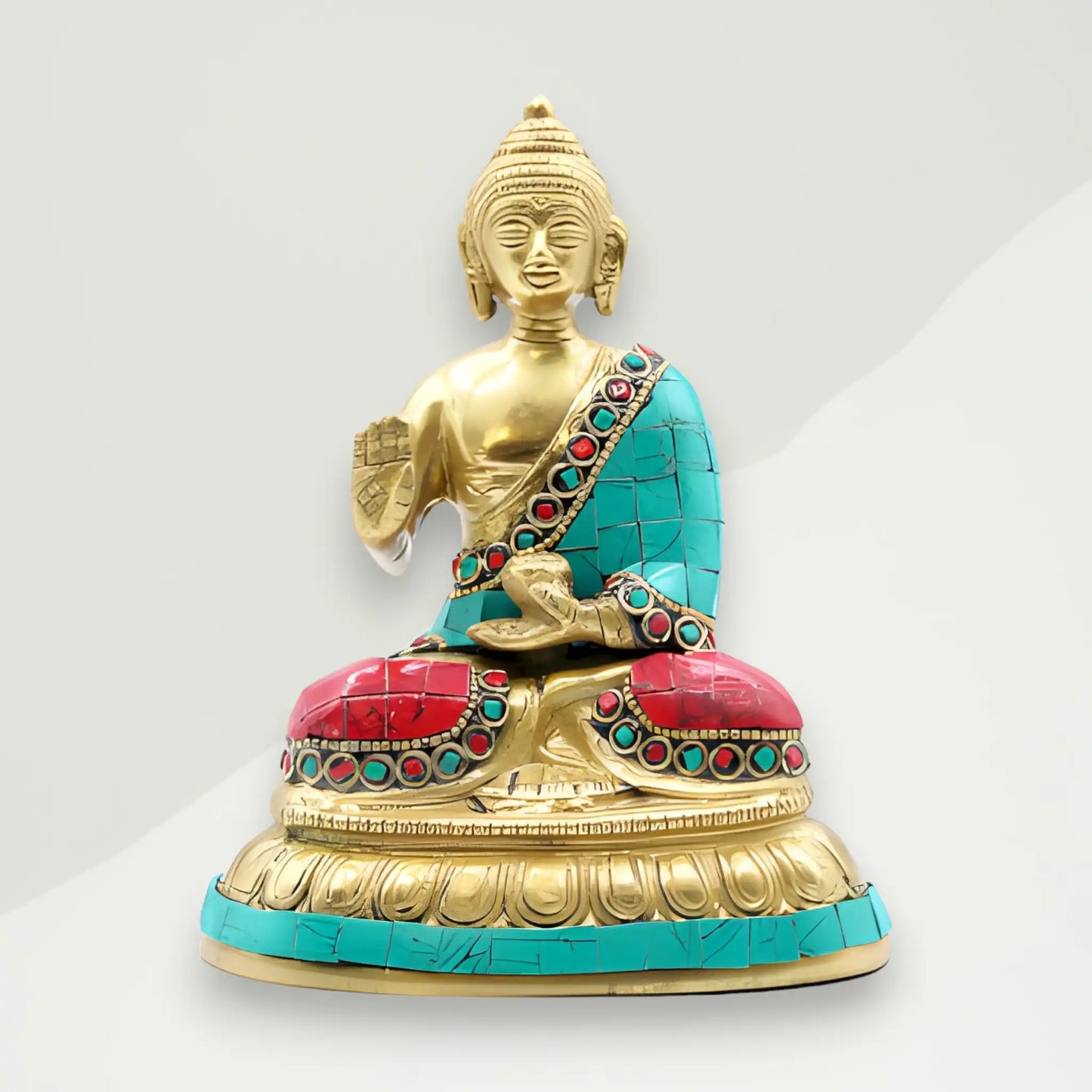eklekticna buddha figurina 13x15