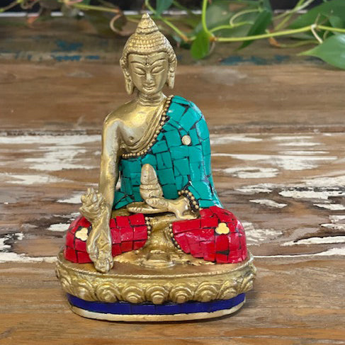 eklekticna buddha figura 7 5x11 5