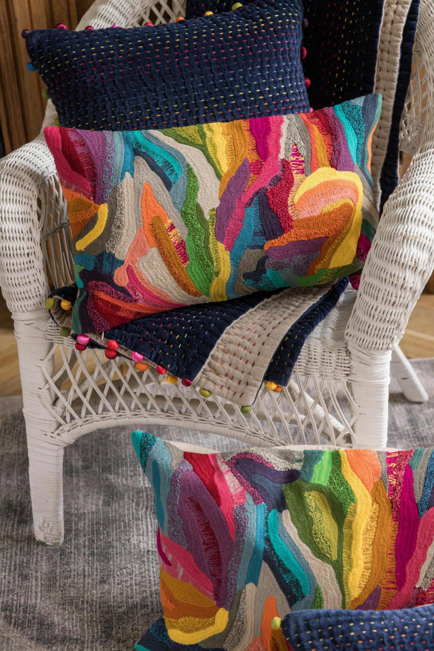 Gastounet Dekorative Decke 140X200 - Blau