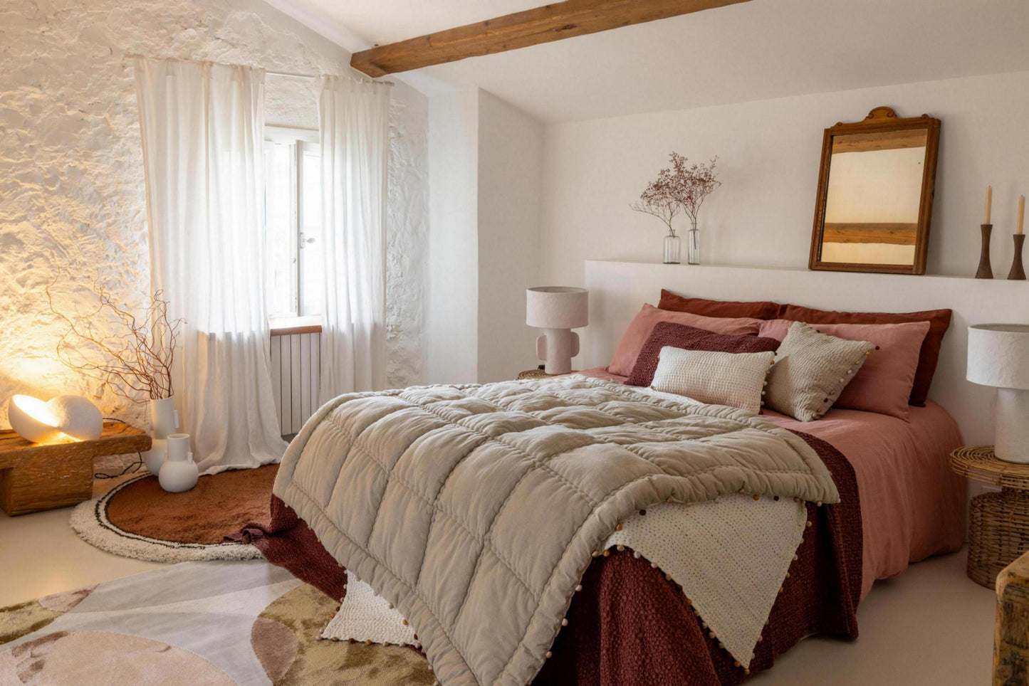 Gastounet Bettdecke 160X160 - Beige