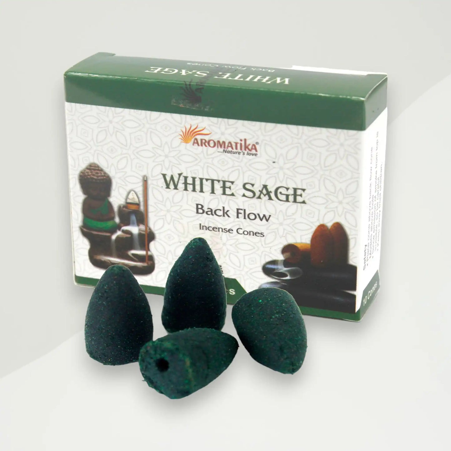 white sage backflow mirisni cunjici 120g green