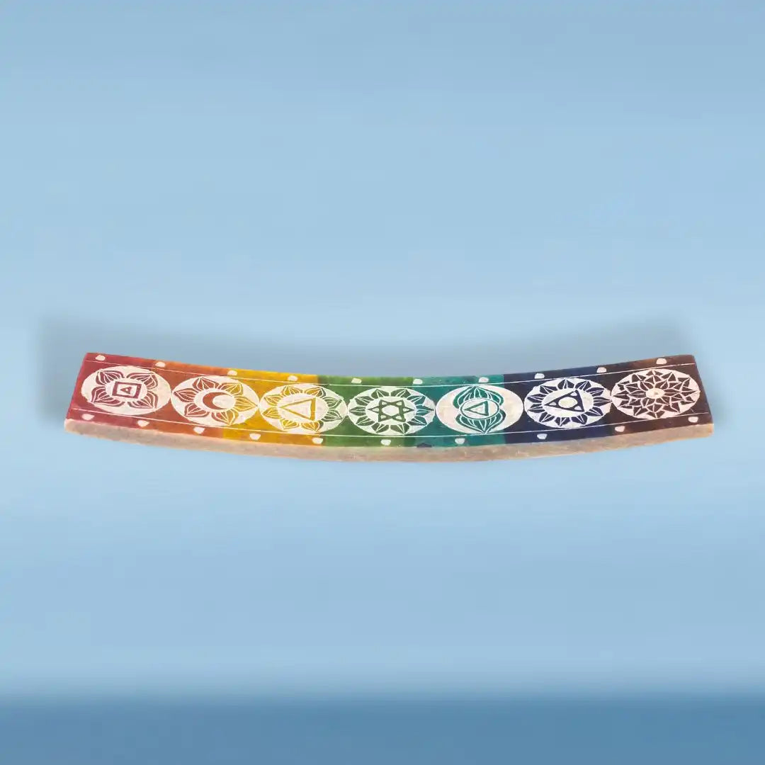 eclectic drzac za miris visebojni cakra steatite 26x5