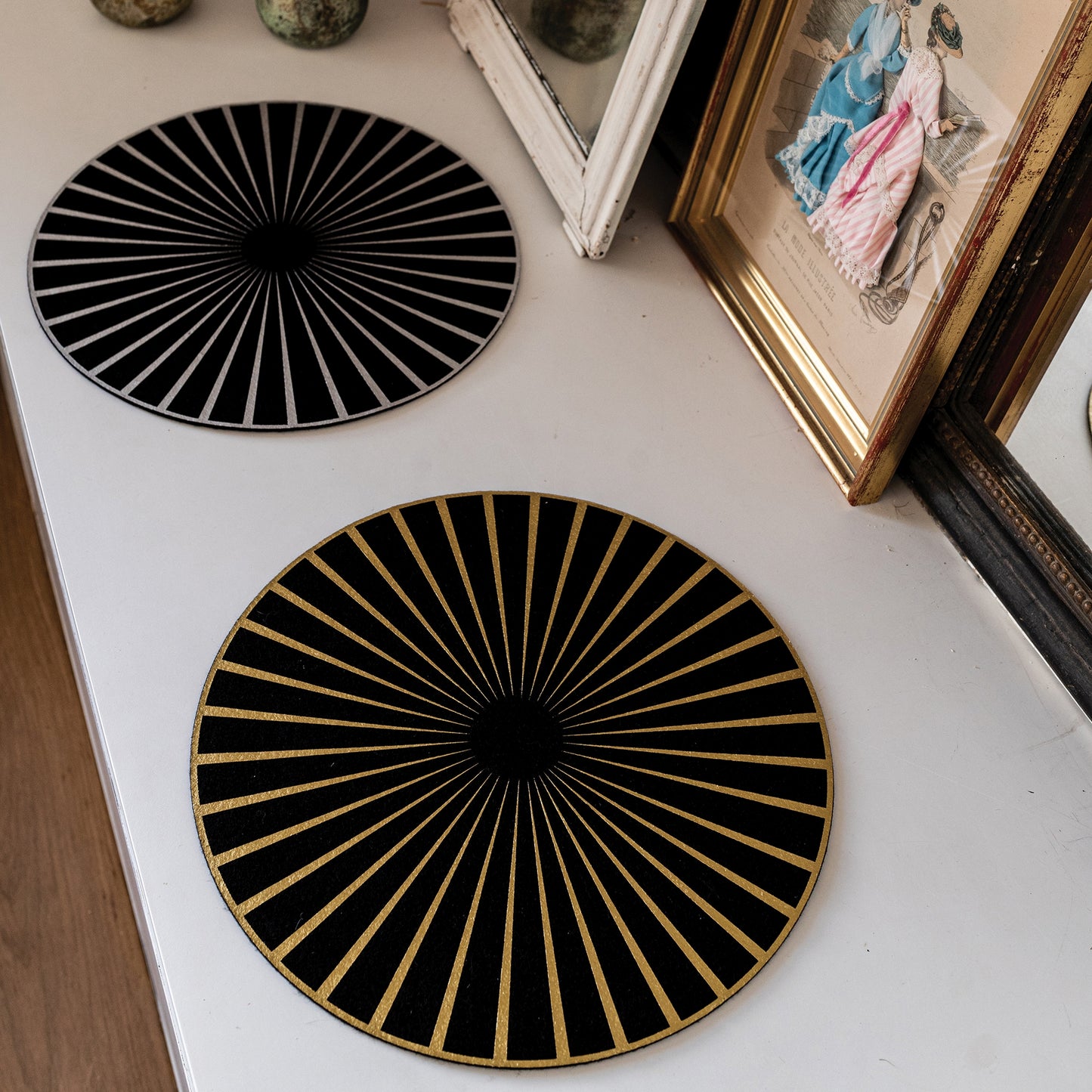 raini set od 6 podmetaca za stol crna pm200 a 0di40 blkgod s6