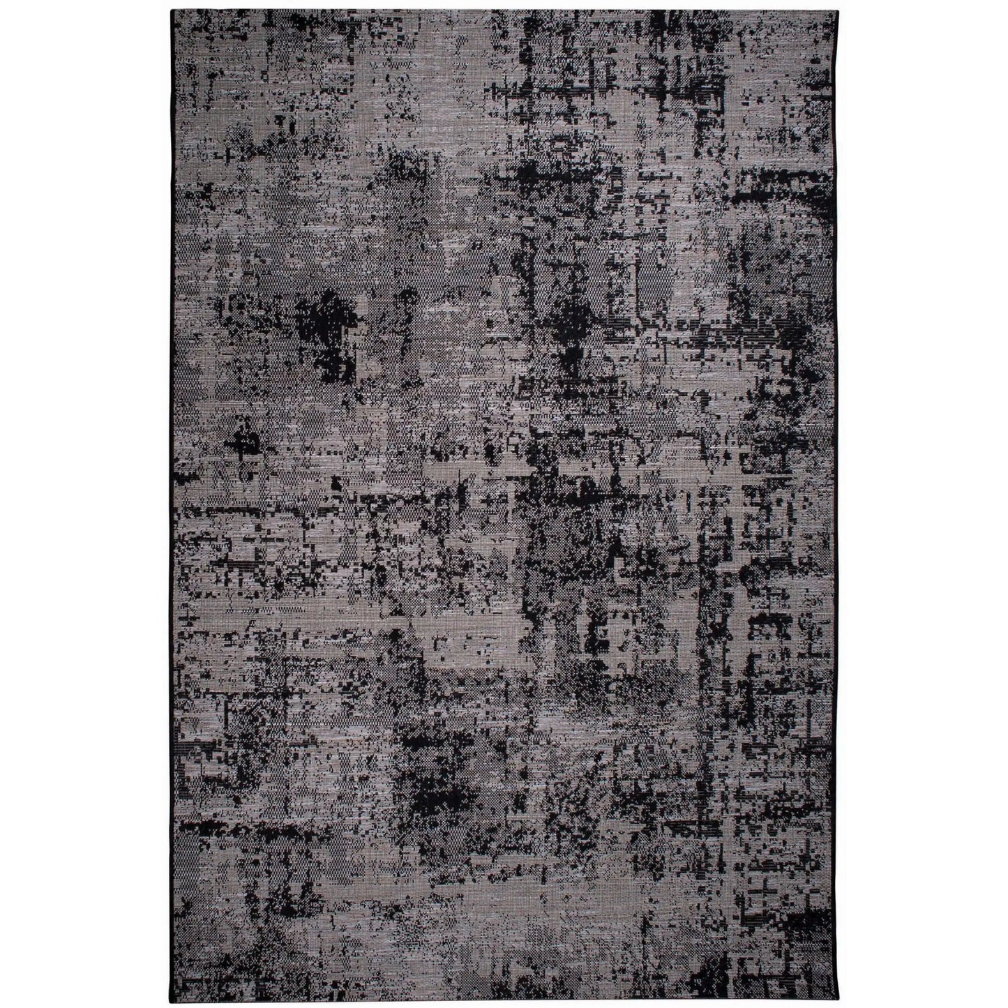 Catania Vanjski Tepih 120 X 170, Crna, Apstraktni