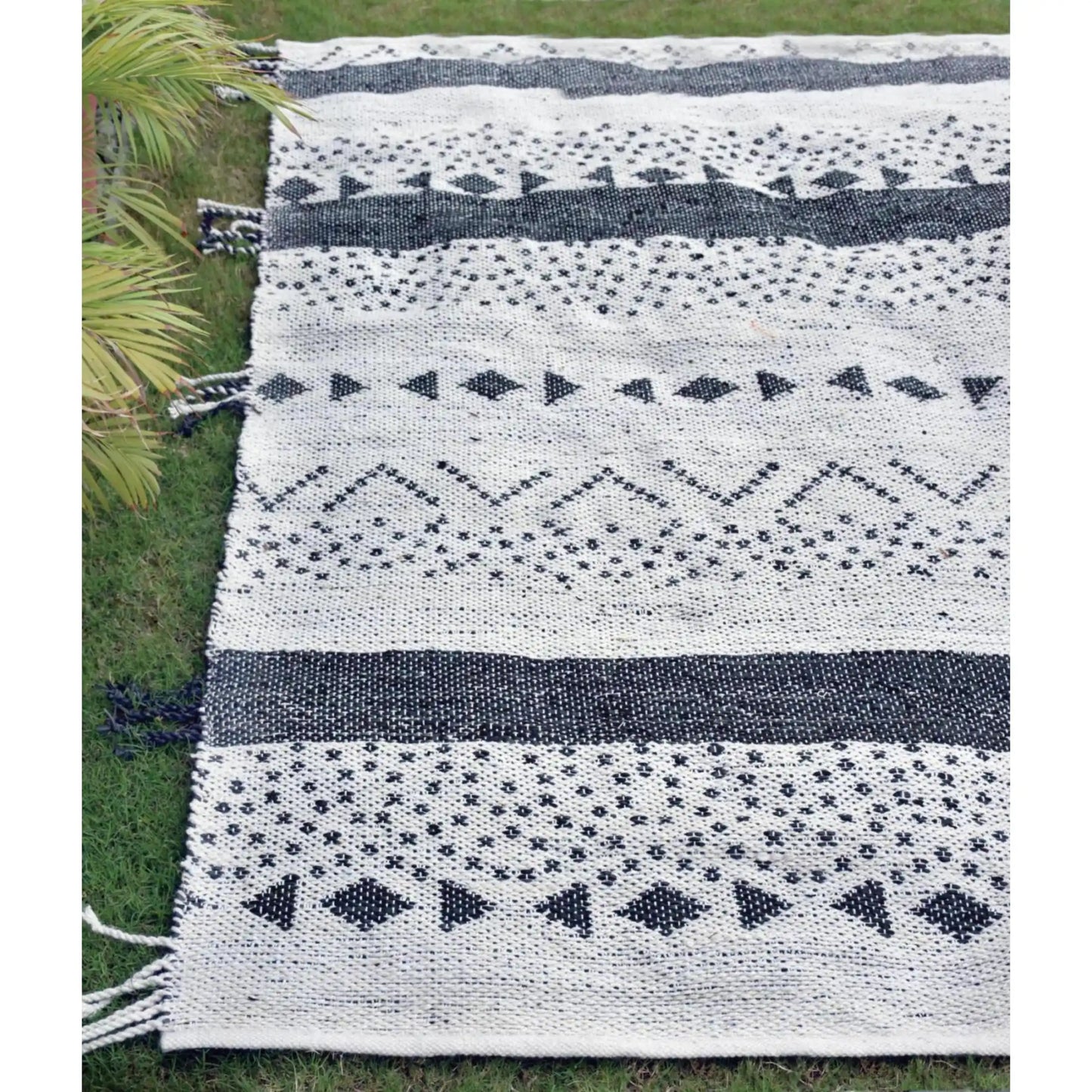 callista tepih 120 x 180 bijela pruge rg033 a 120x180 wheblk