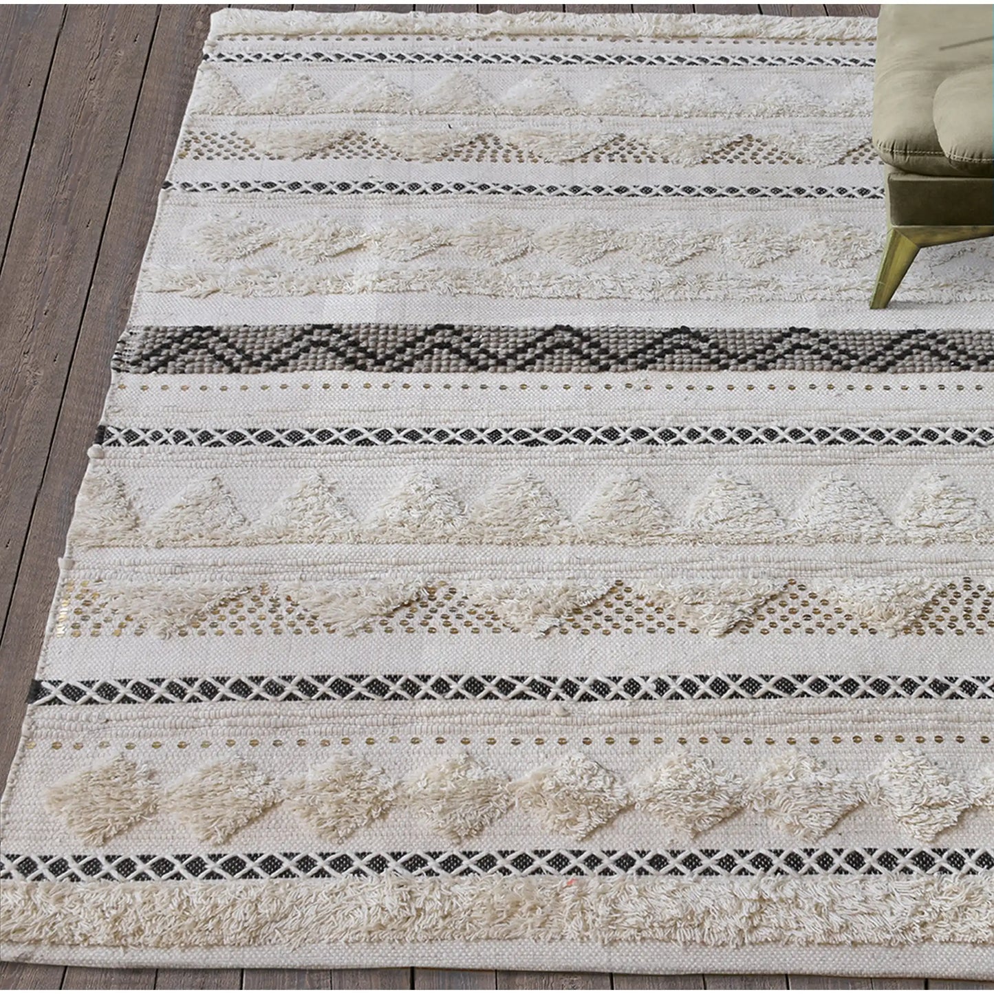 lenity tepih 120 x 180 bijela geometrijski rg054 a 120x180 ivy