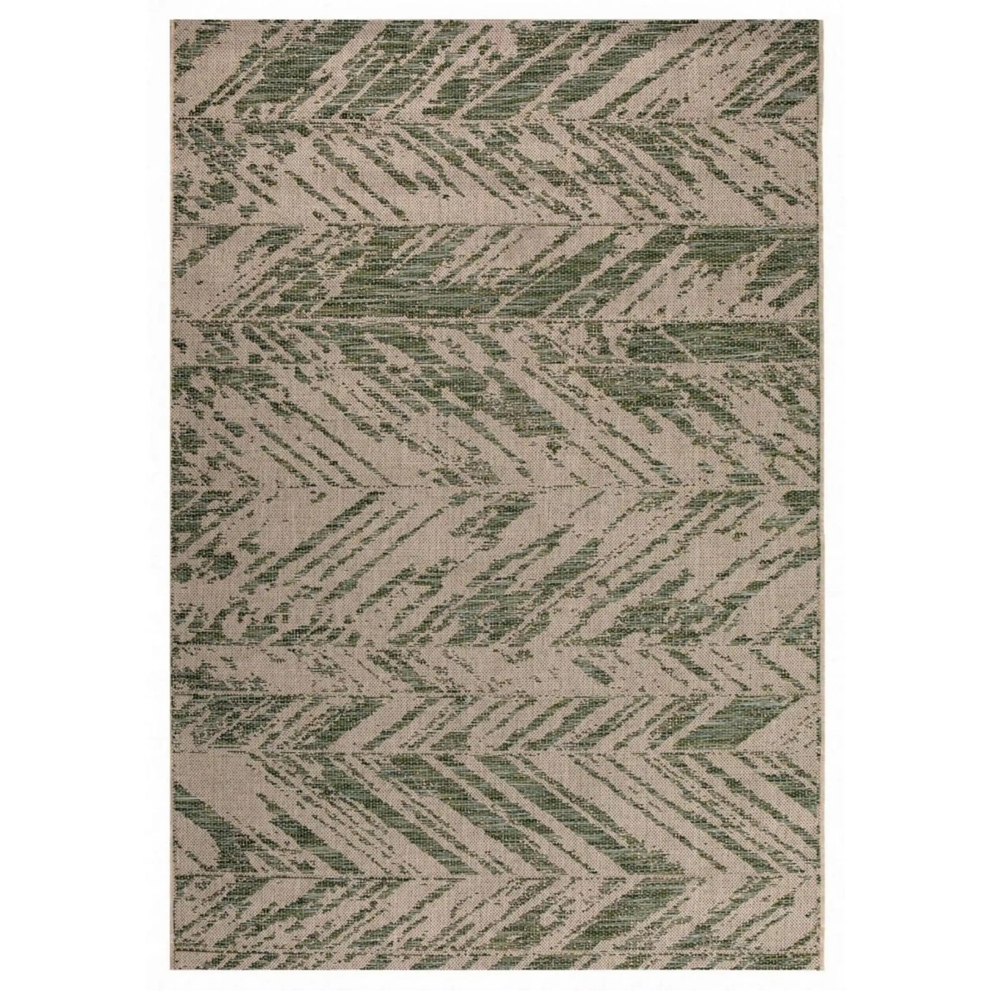 Evora Vanjski Tepih 120 X 170, Zelena, Cik cak