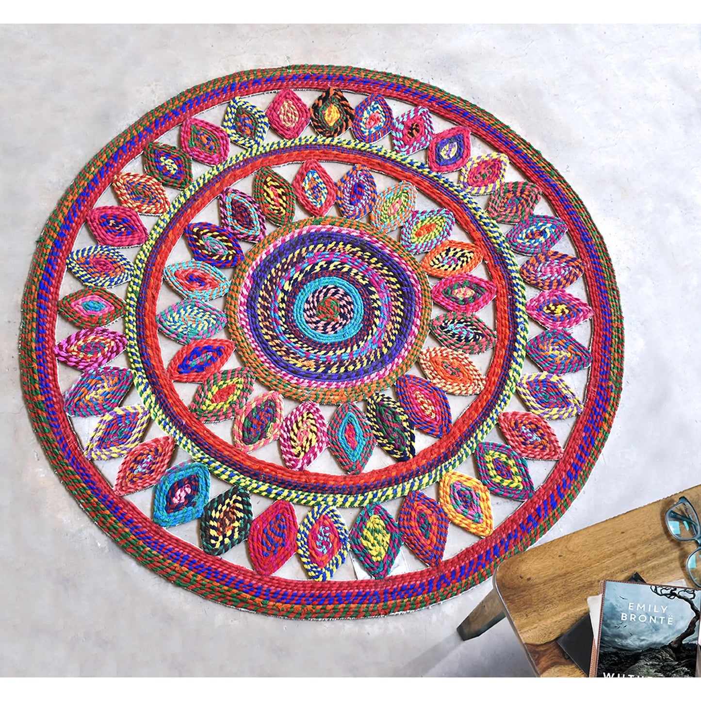 bowey okrugli tepih diameter 90 miks boja kruzni rg067 a di90 muld