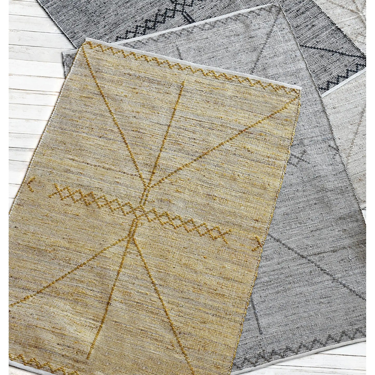 jiazi tepih 190 x 290 zuta geometrijski rg068 a 190x290 god