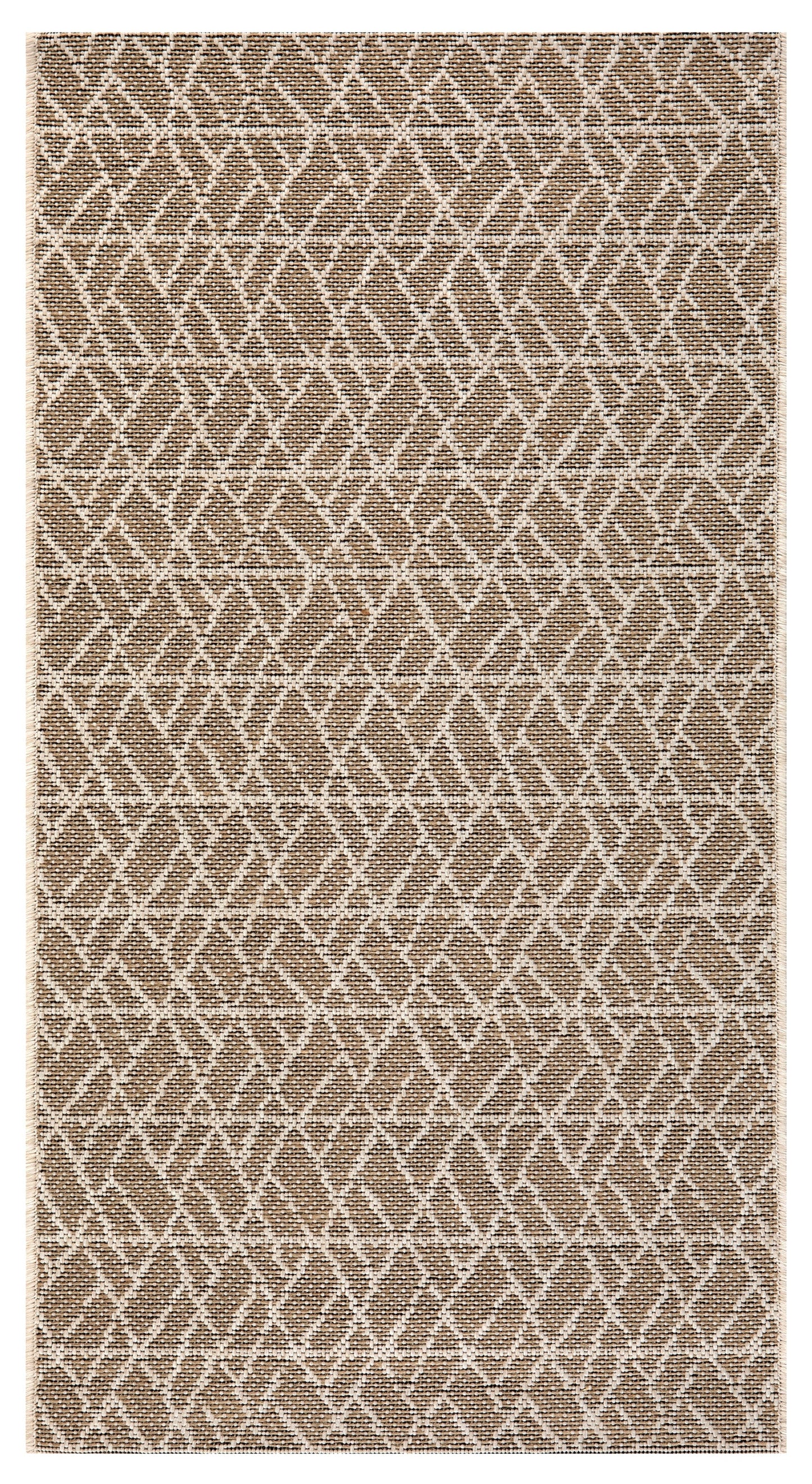 Teppich Adam 60X110, Polypropylen, Beige, Creme