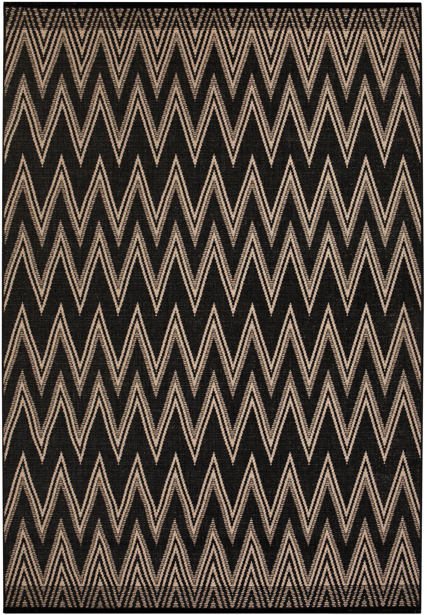 Teppich Lou 160X230, Polypropylen, Beige, Schwarz