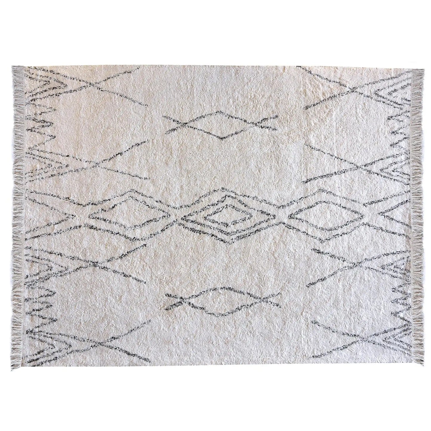 Crimble Tepih 160 X 230, Bijela, Karirani
