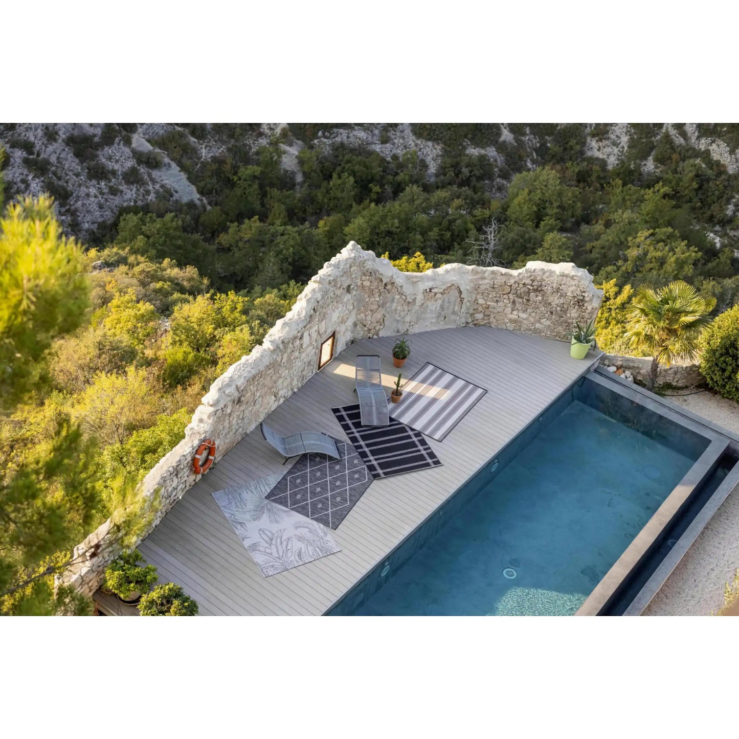 paomia vanjski tepih 120 x 170 crna pruge rg176 a 120x170 peal