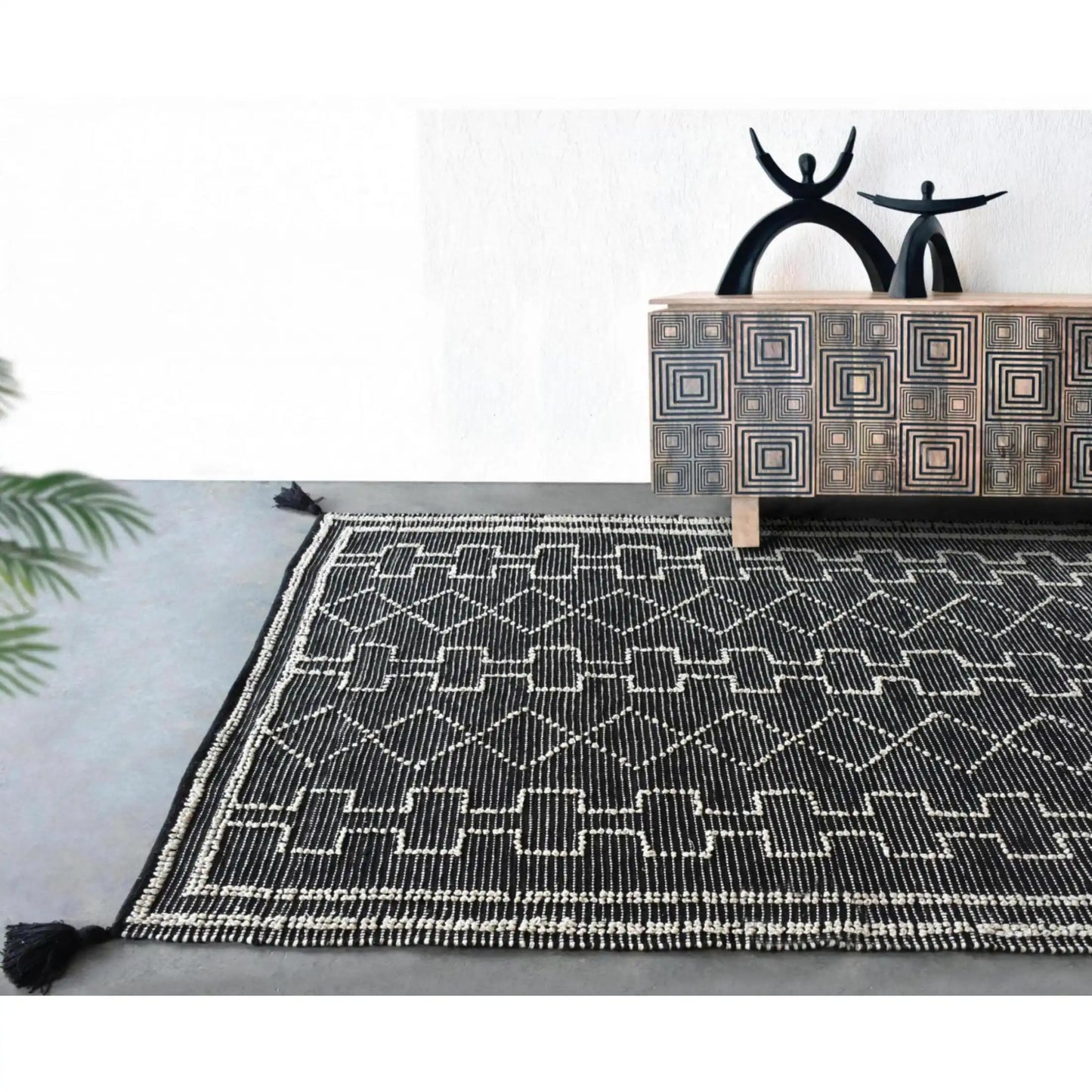 gimie tepih 190 x 290 crna geometrijski rg177 a 190x290 chlivy
