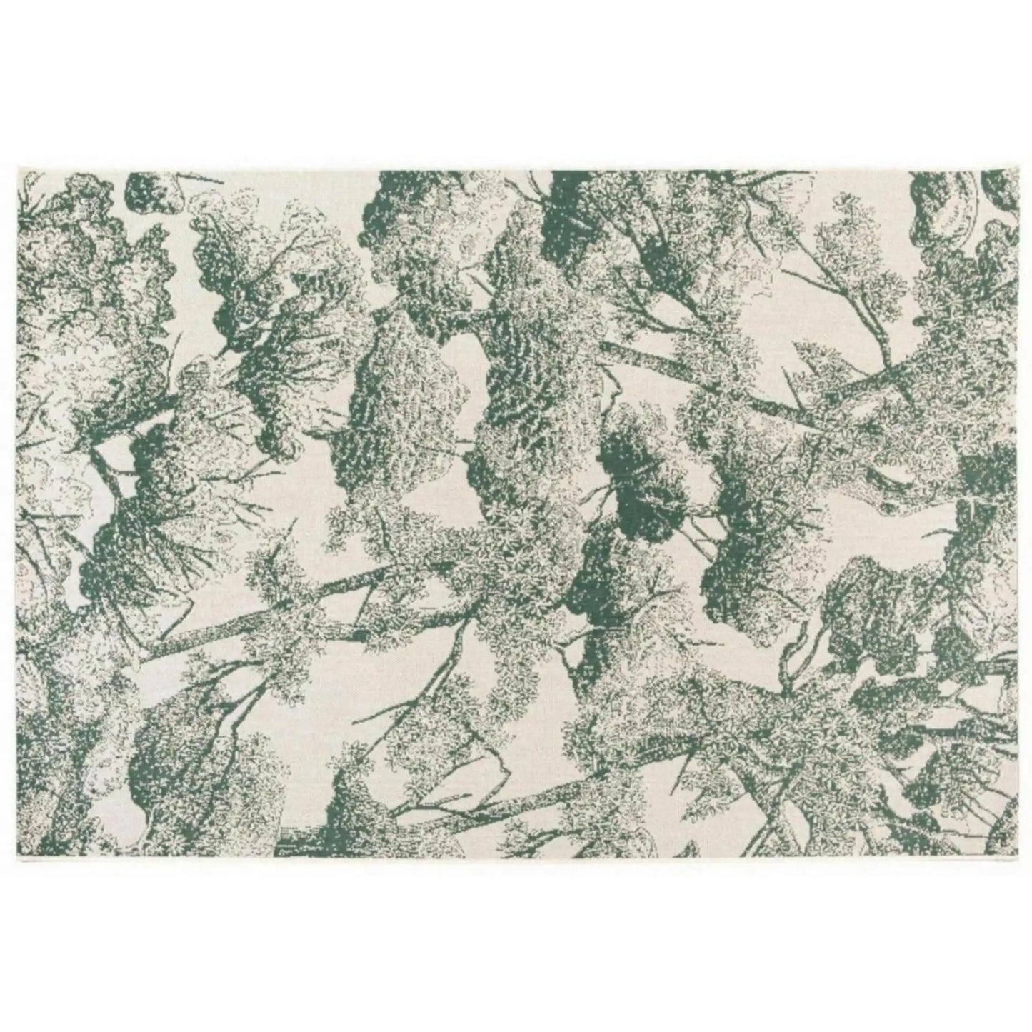 Deva Vanjski Tepih 160 X 230, Zelena, Cvjetni