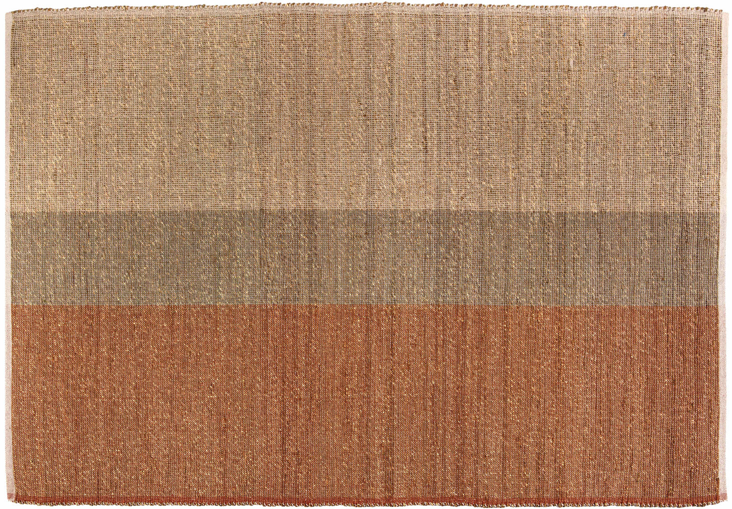 Karan Teppich 200X290X1, Seegras und Baumwolle, Rot