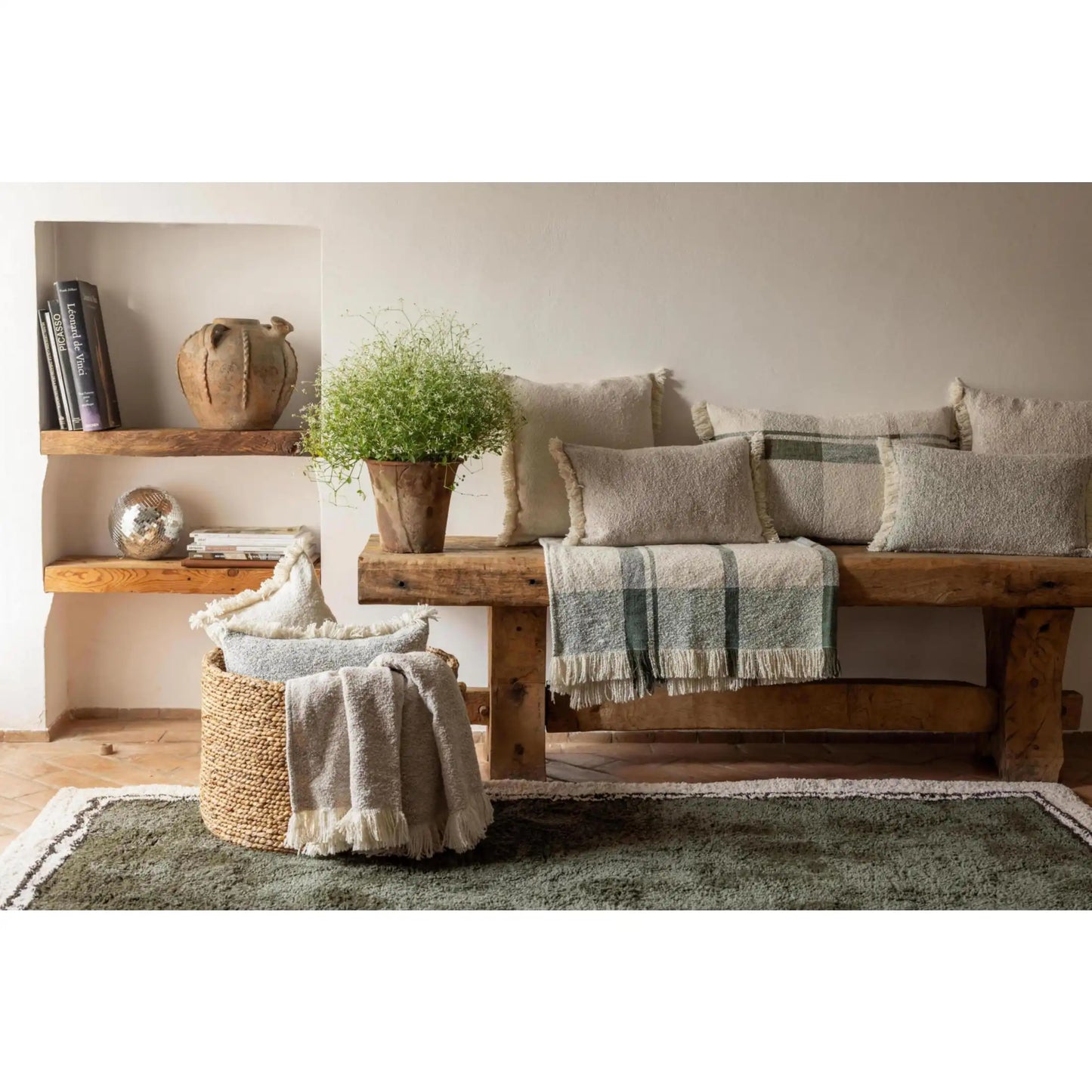 many tepih 160 x 230 zelena geometrijski rg299 a 160x230 ole