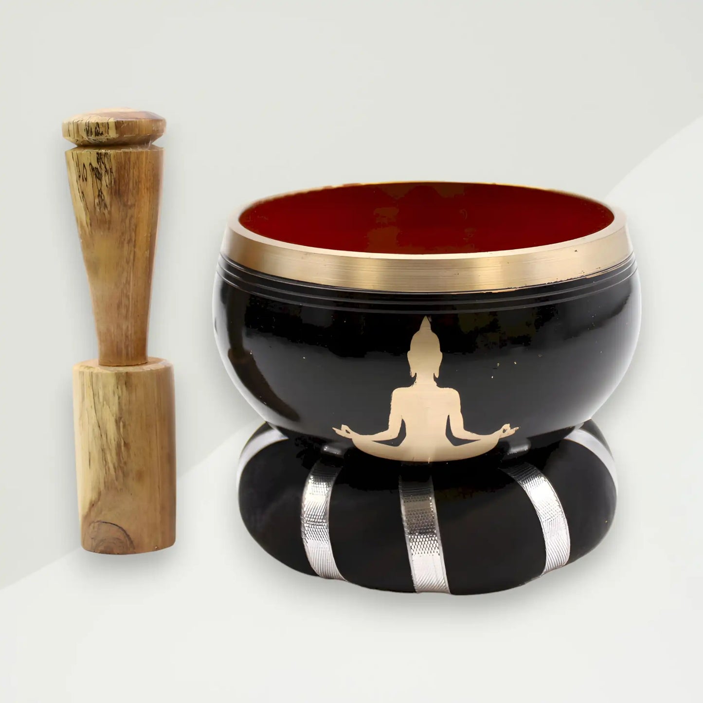 crna buddha zvucna zdjela od mjeda