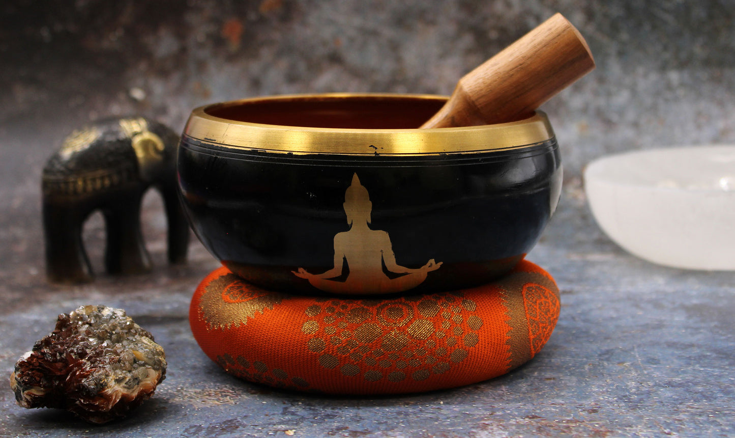 crna buddha zvucna zdjela od mjedi