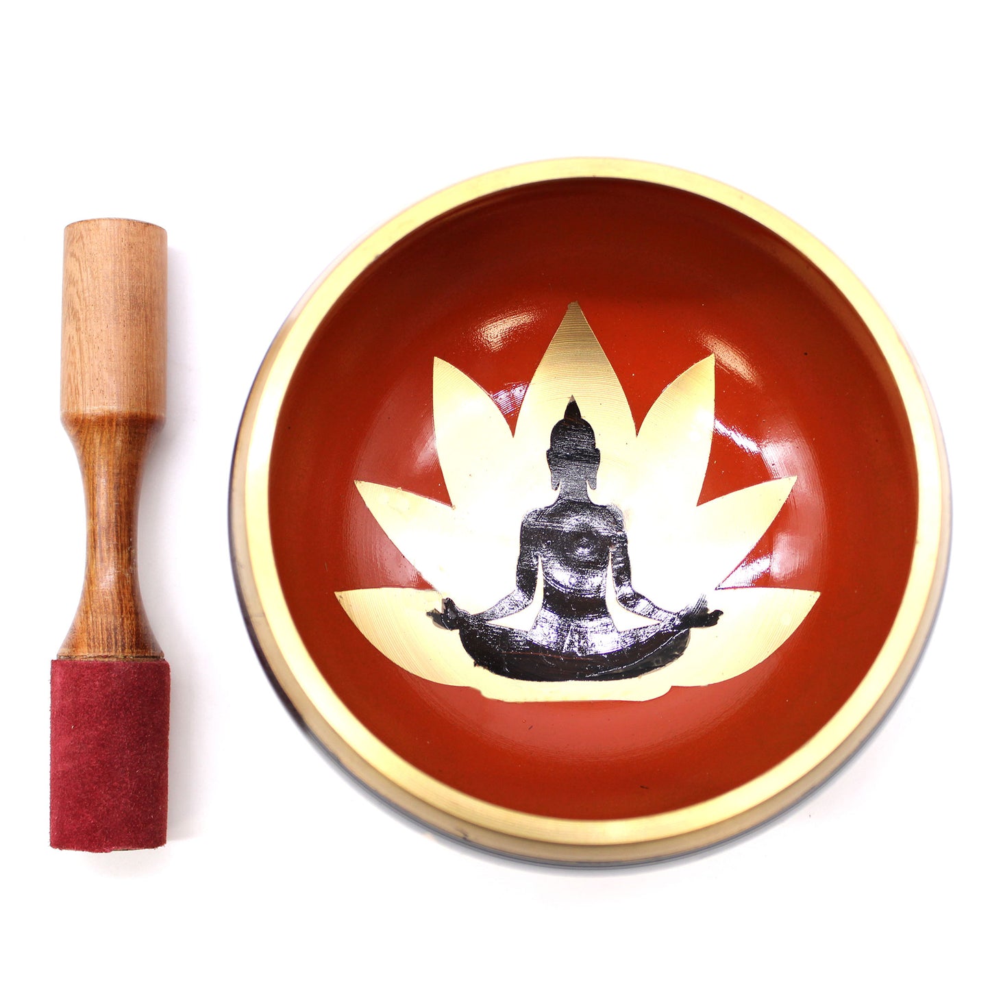 crna buddha zvucna zdjela od mjedi