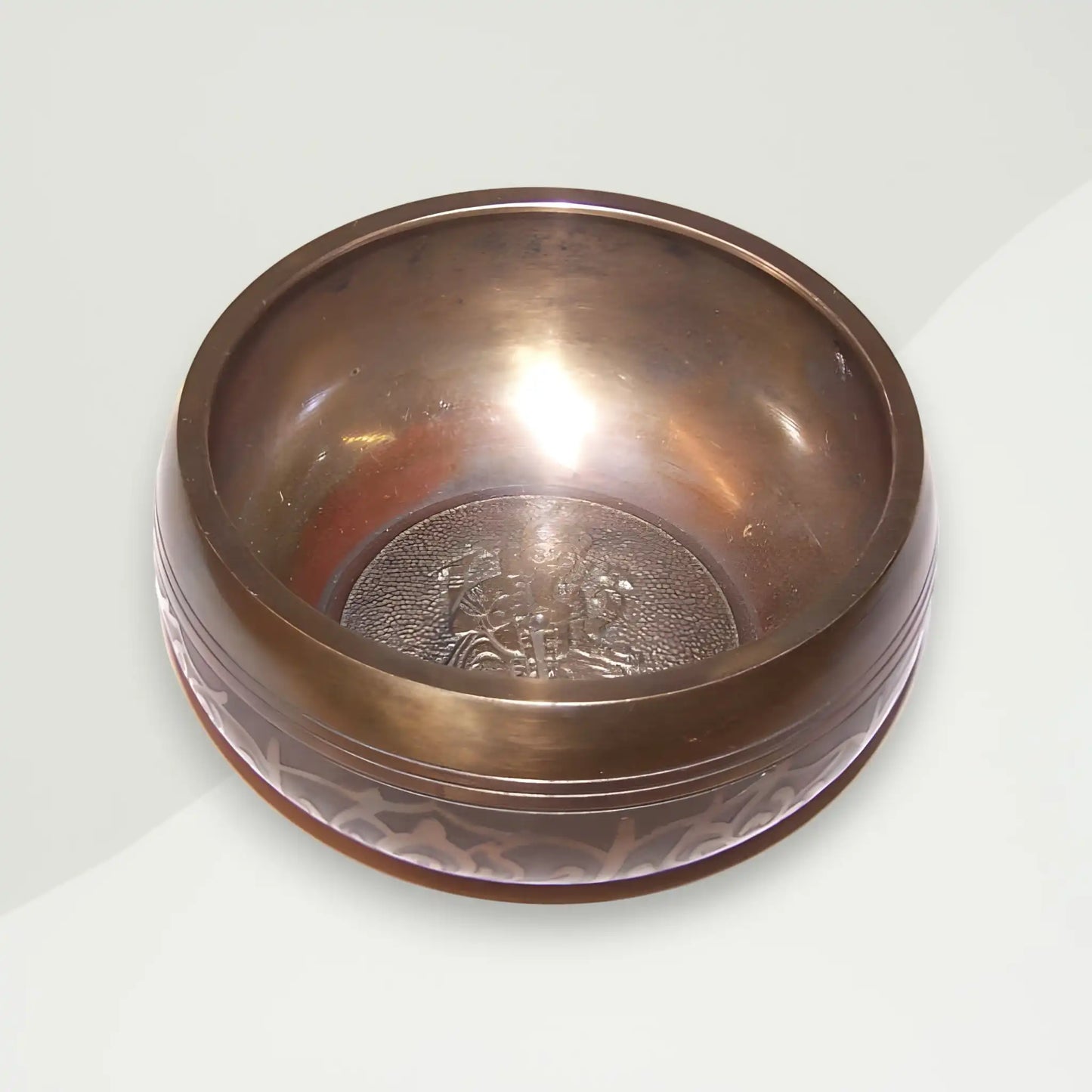 tibetanska zdjela smeda ganesh mjed 11x5