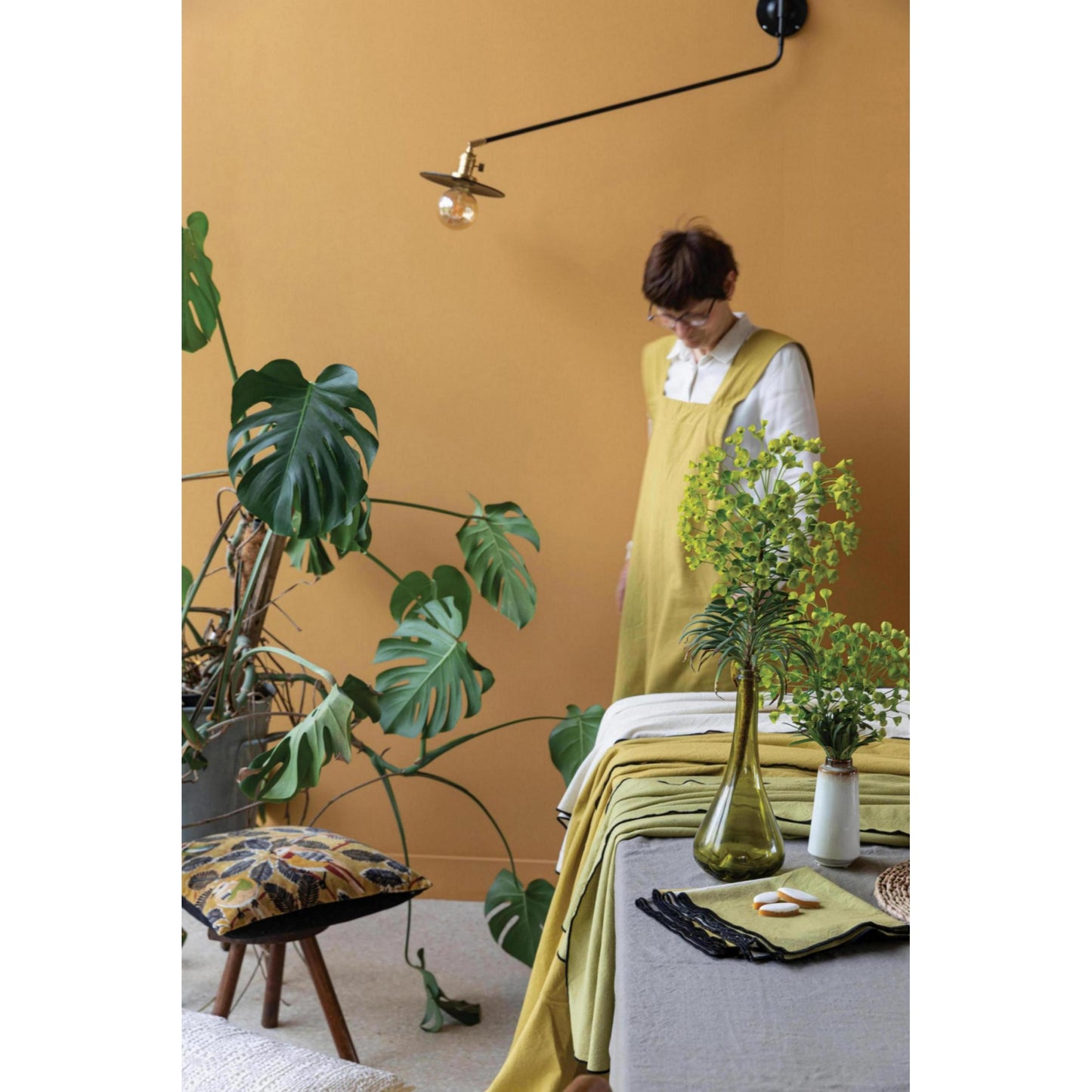 grace stolnjak 140 x 140 zuta