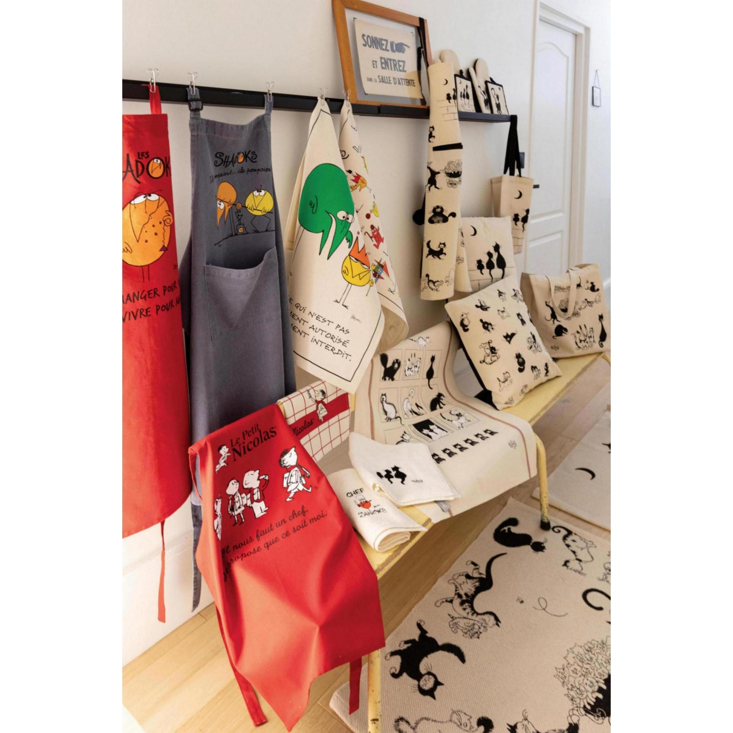 dubout set od 3 kuhinjske cajne krpe krem 003