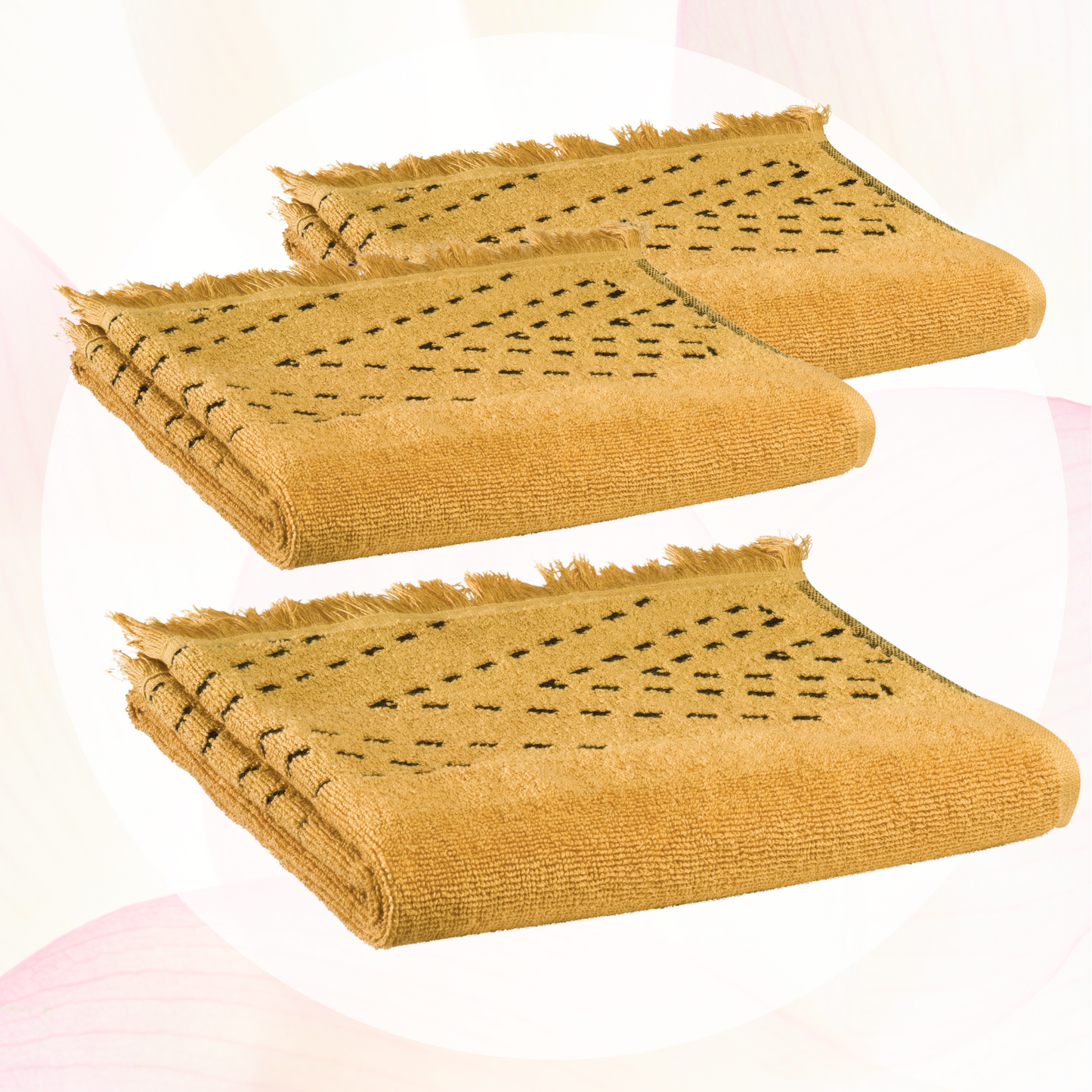 julia kupaonski rucnici set od 3 50 x 100 narancasta tw11050x100 bre s3