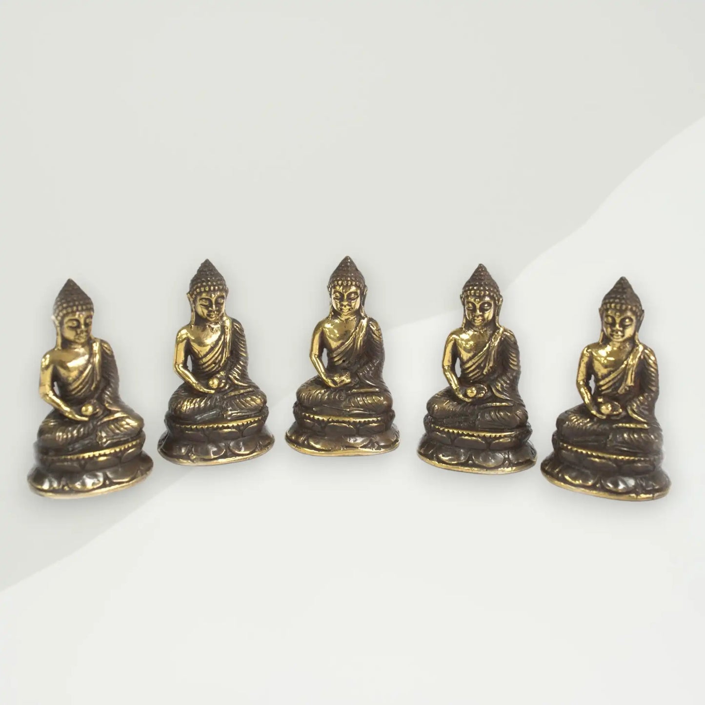 set 5 buddha figurica