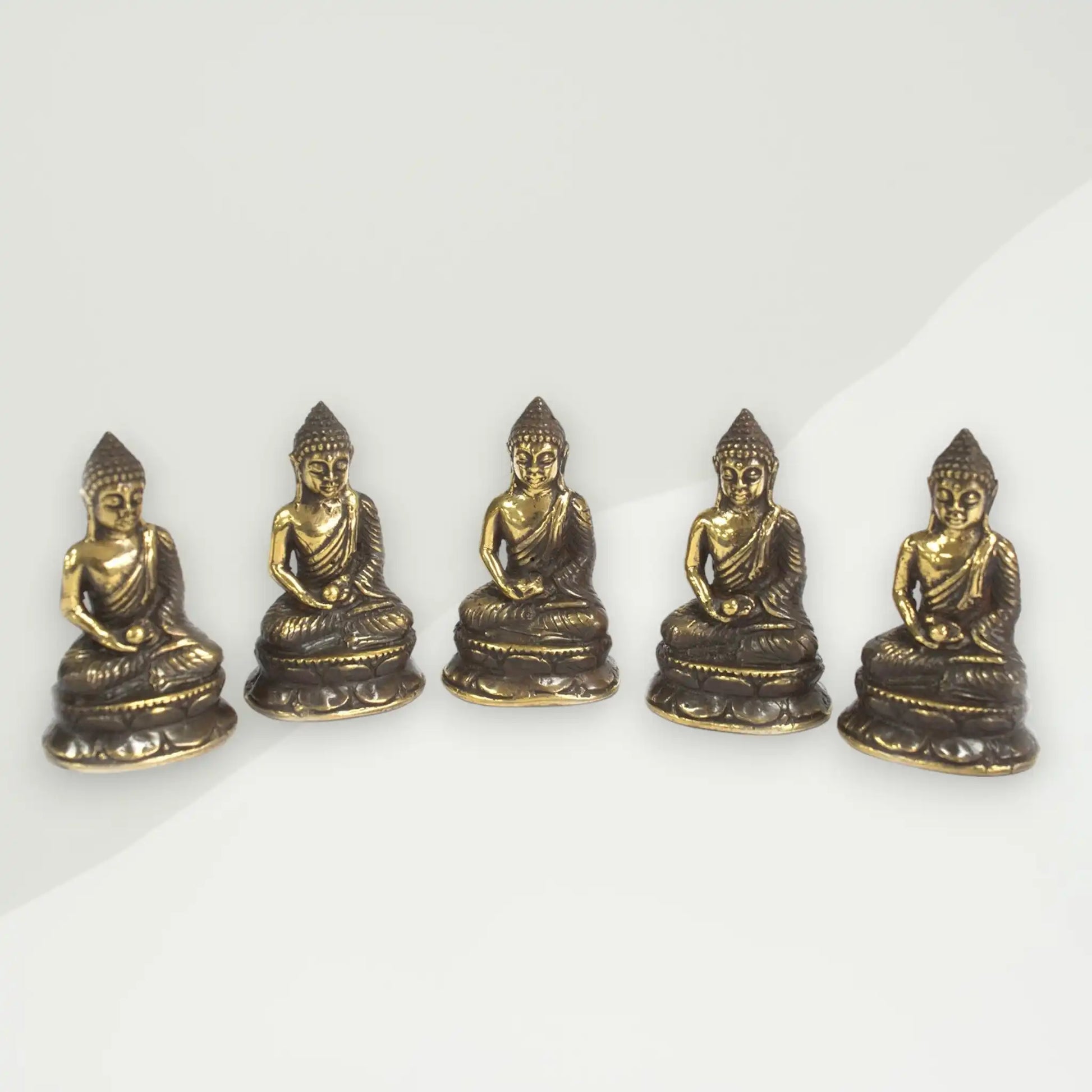 set 5 buddha figurica