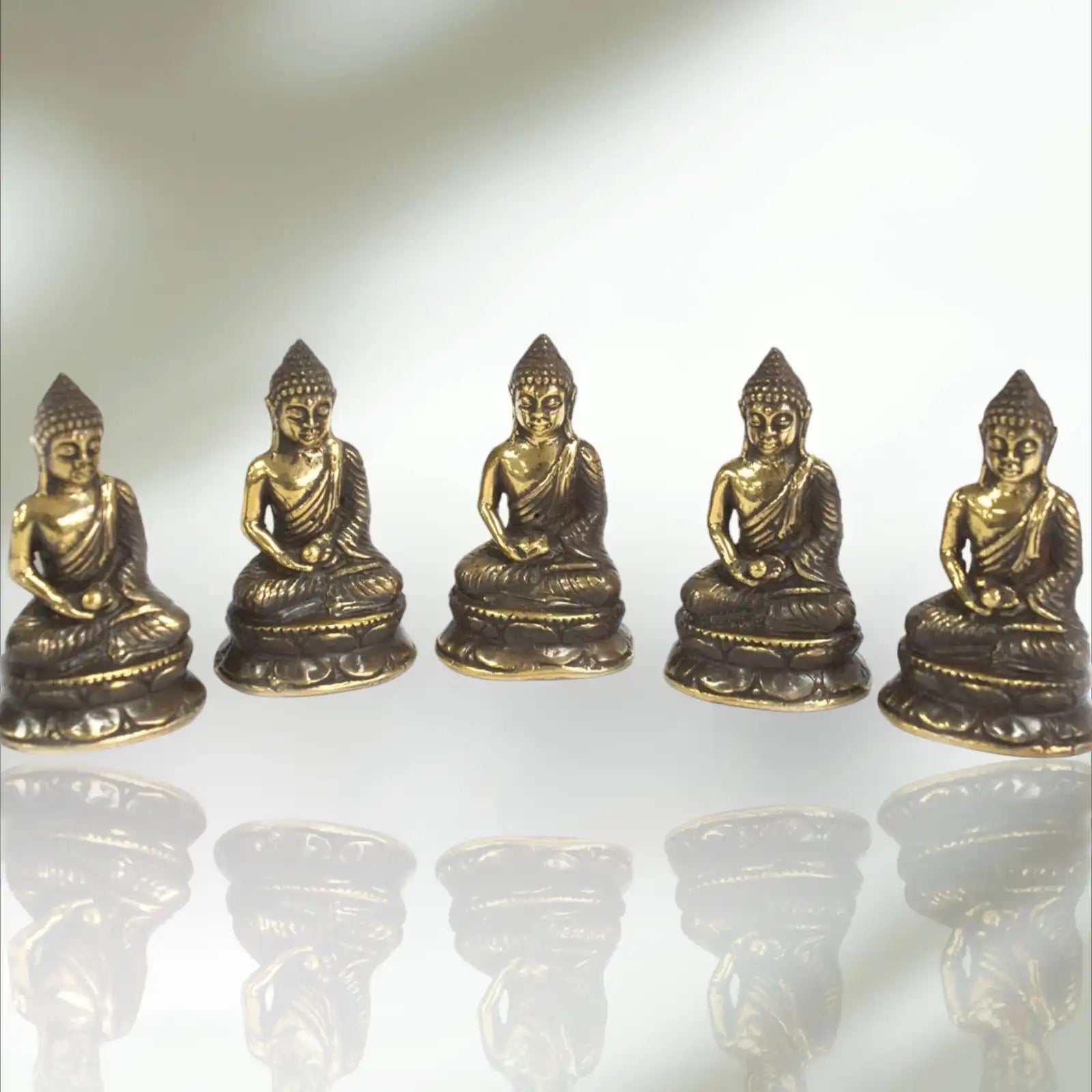 set 5 buddha figurica