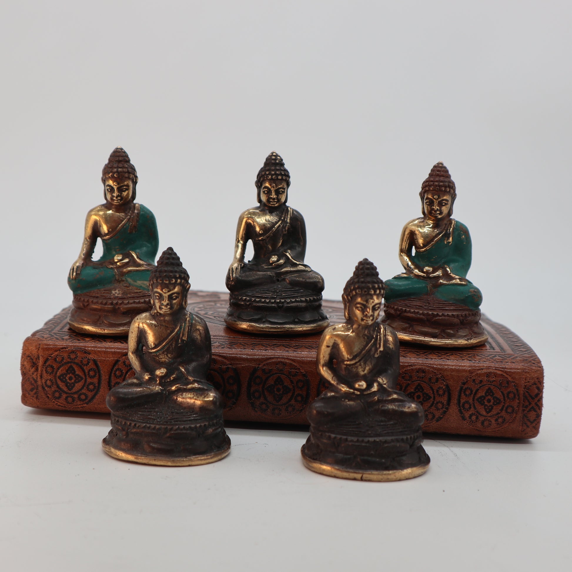 set 5 buddha figurica