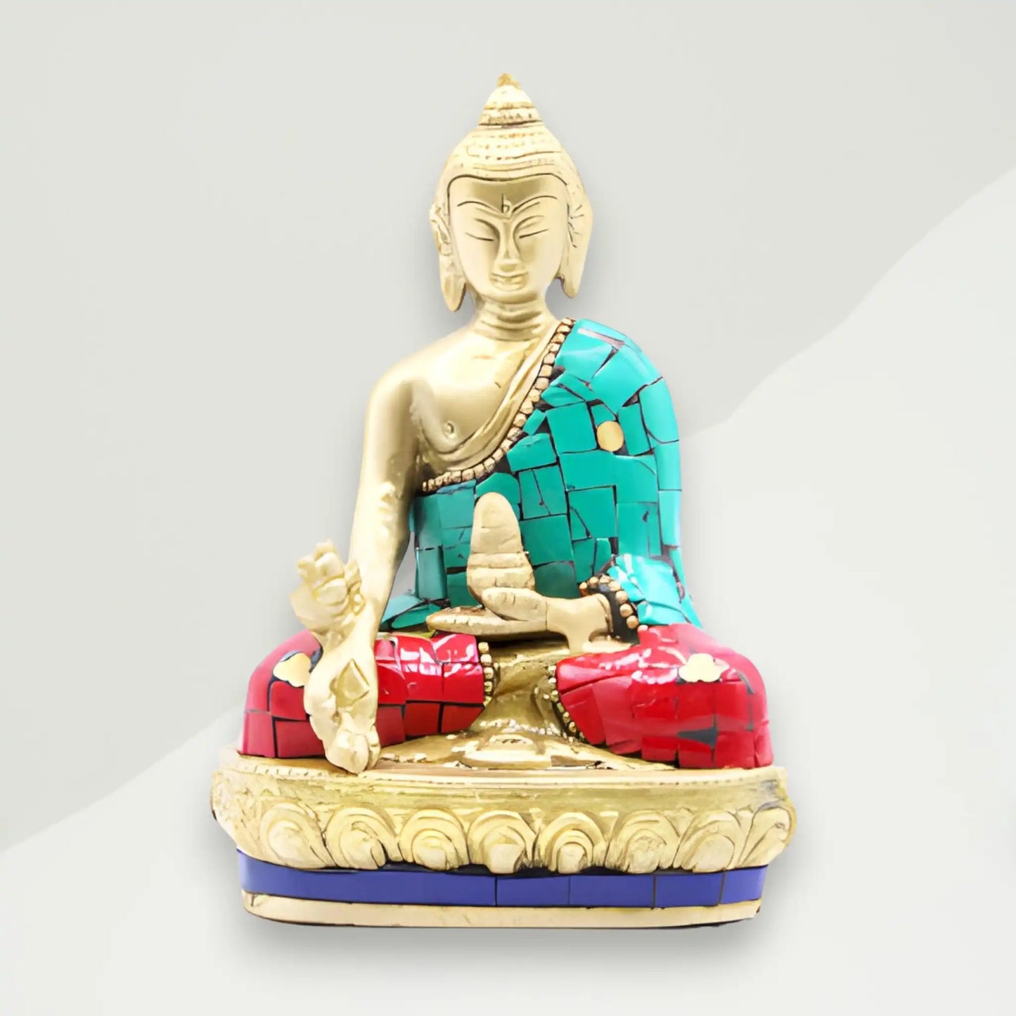 eklekticna buddha figura 7 5x11 5