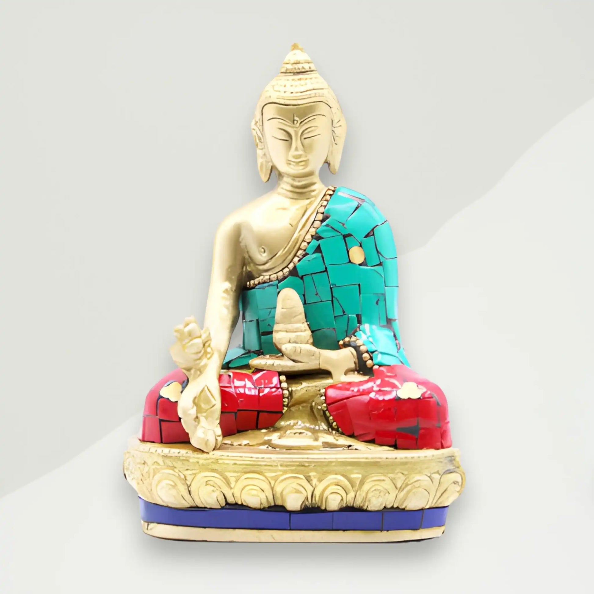 eklekticna buddha figura 7 5x11 5