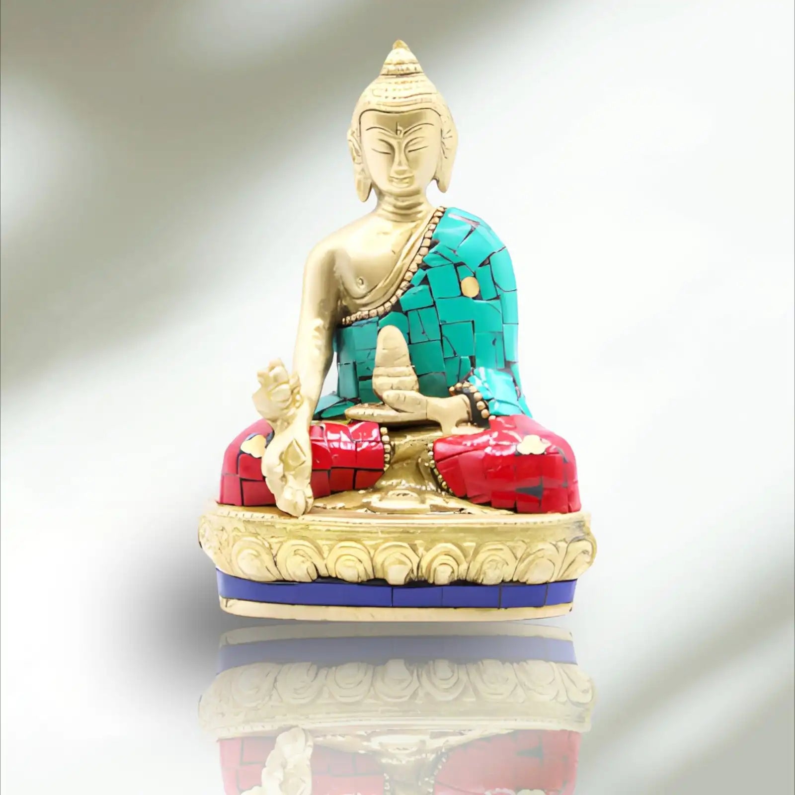 eklekticna buddha figura 7 5x11 5