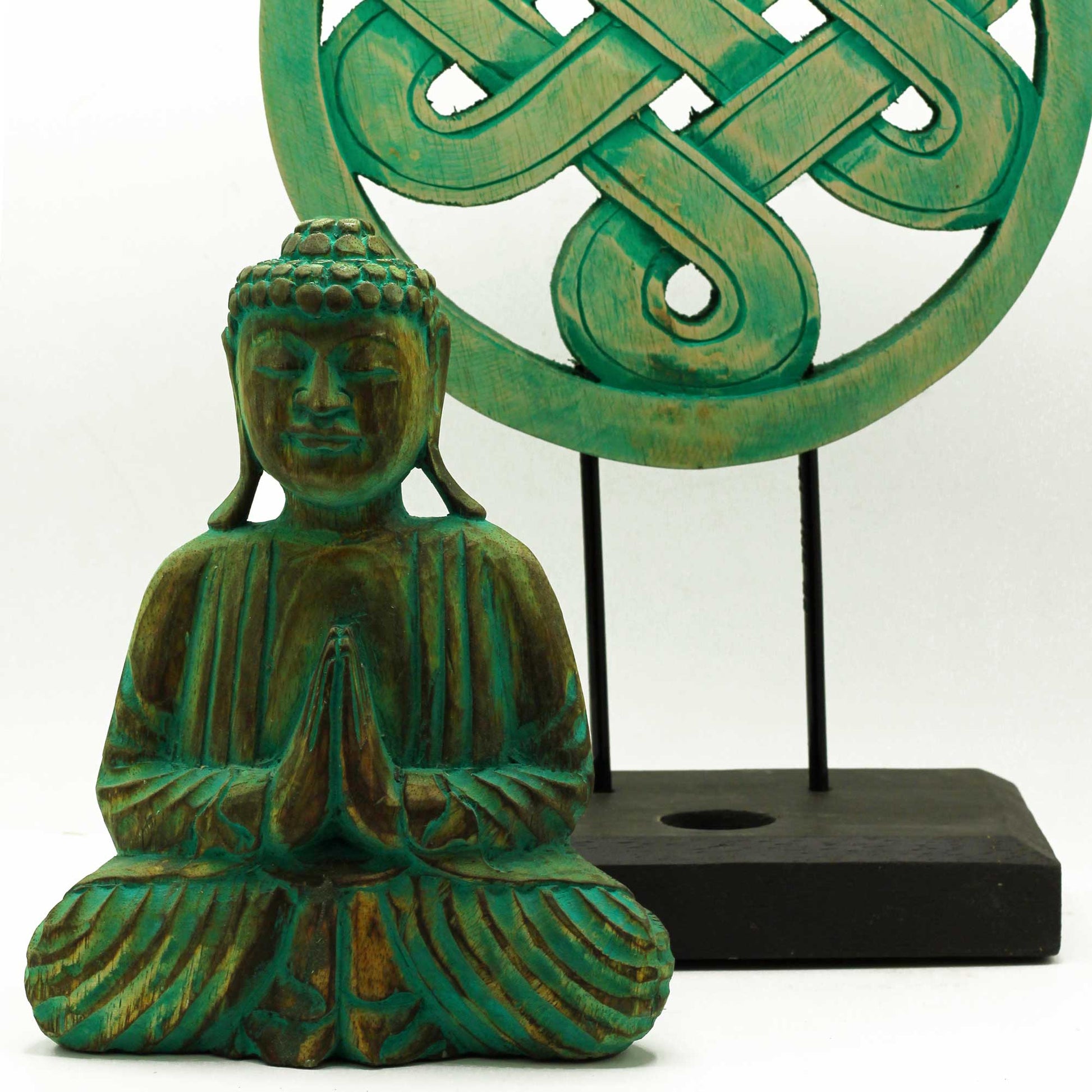 zeleni buddha mandala feng shui set