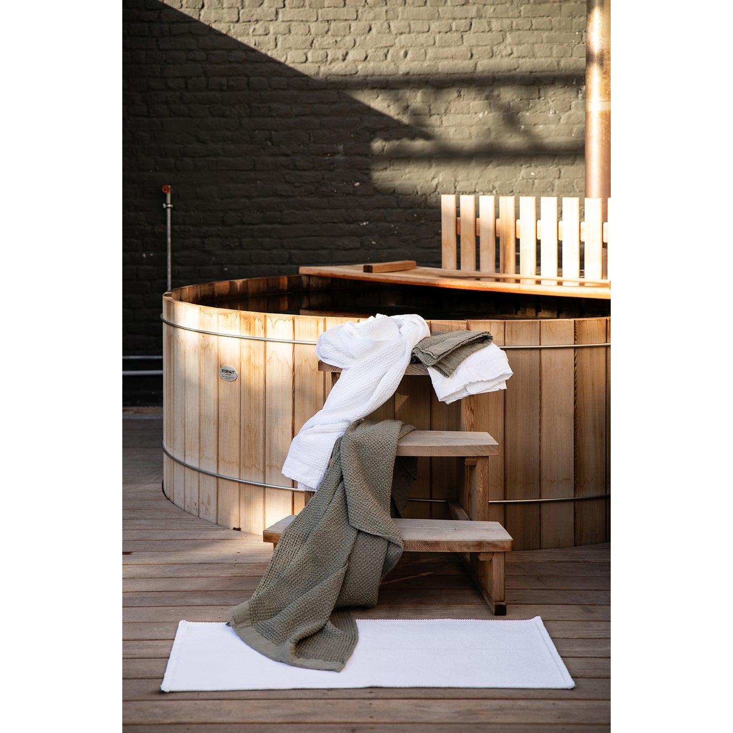 kupaonska prostirka stonewashed etia perle 70 x 140 cm bijela