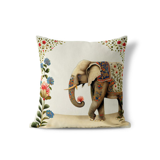 elephants floral fantasy ukrasni jastuk