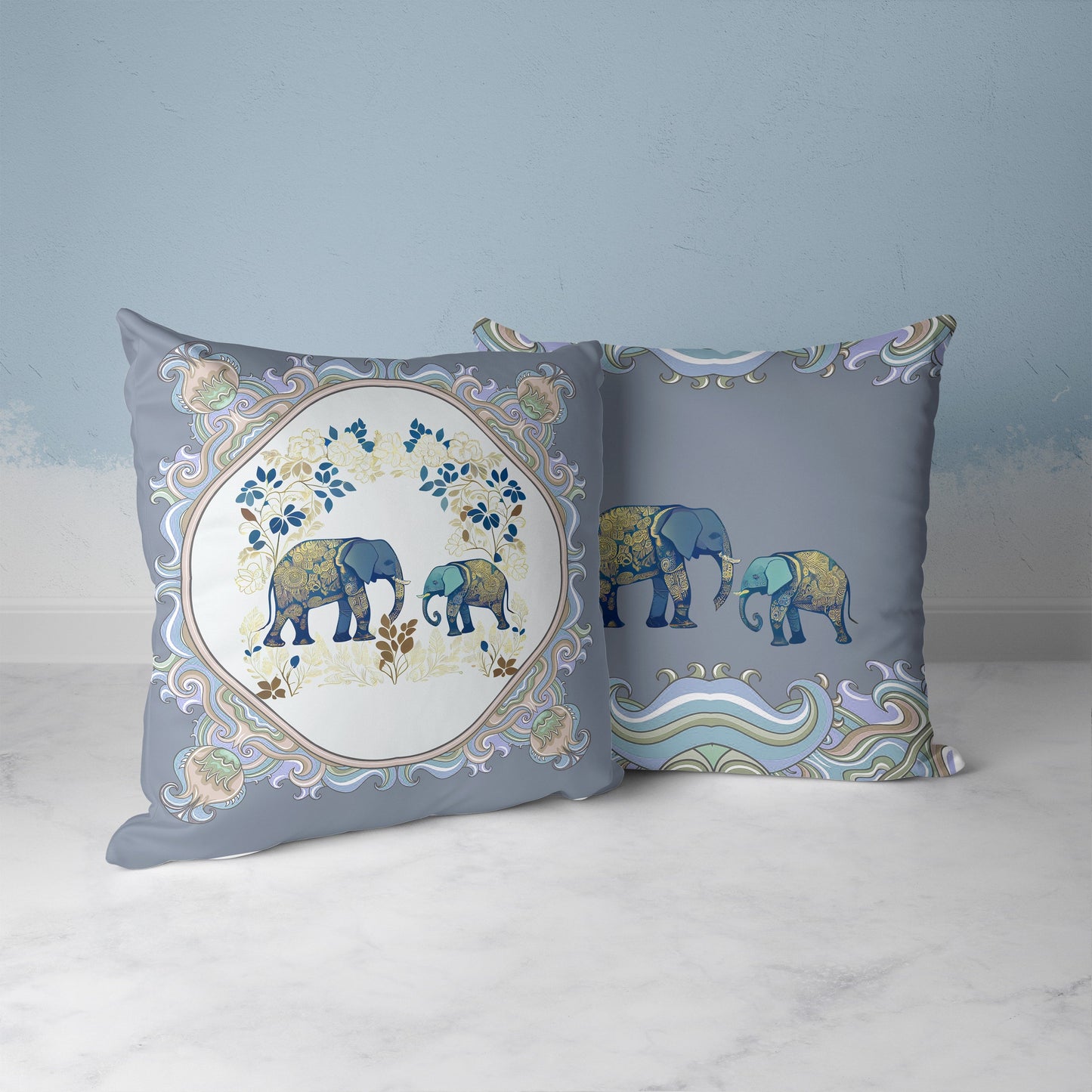 elephant garden of wonder ukrasni jastuk