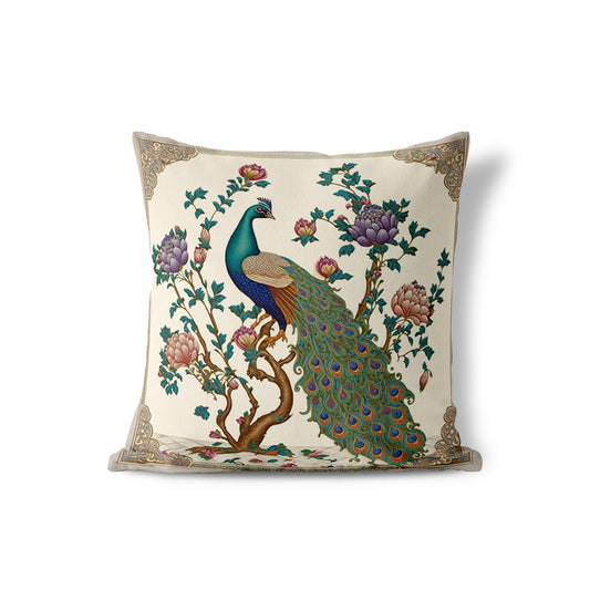 lavish peacock ukrasni jastuk