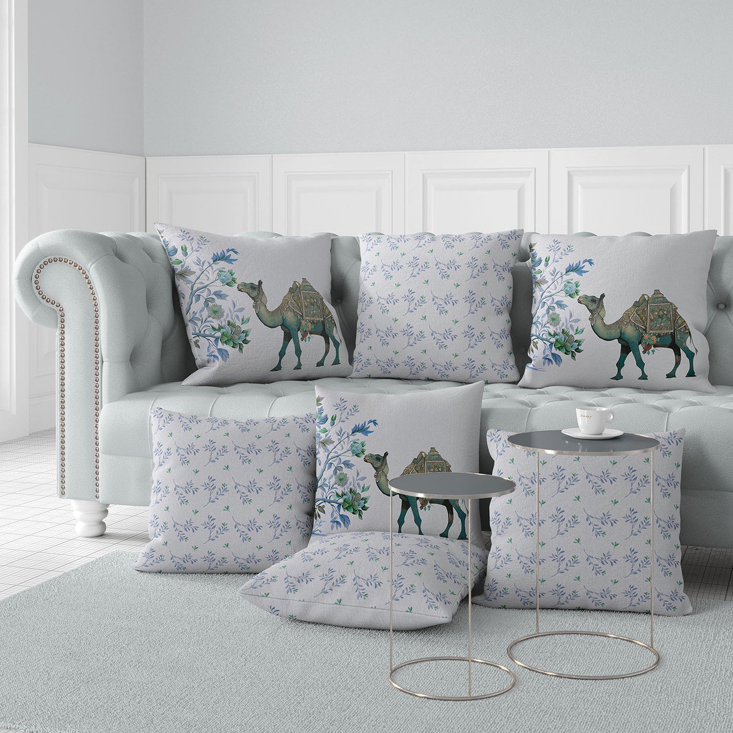 camel flower ukrasni jastuk