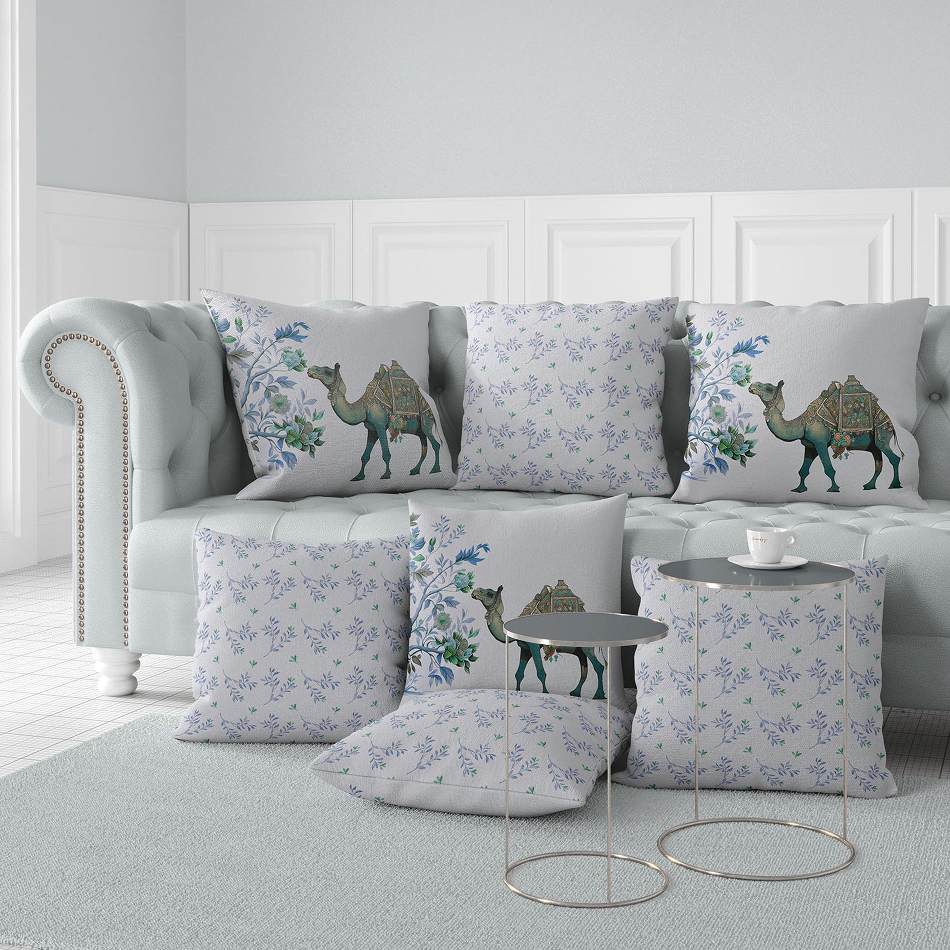 camel flower ukrasni jastuk