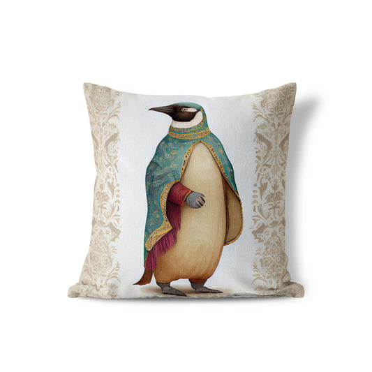 floral penguinscape ukrasni jastuk