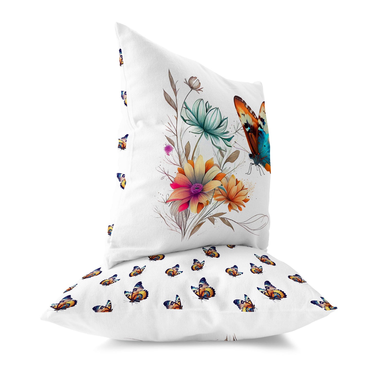 butterflys floral journey ukrasni jastuk