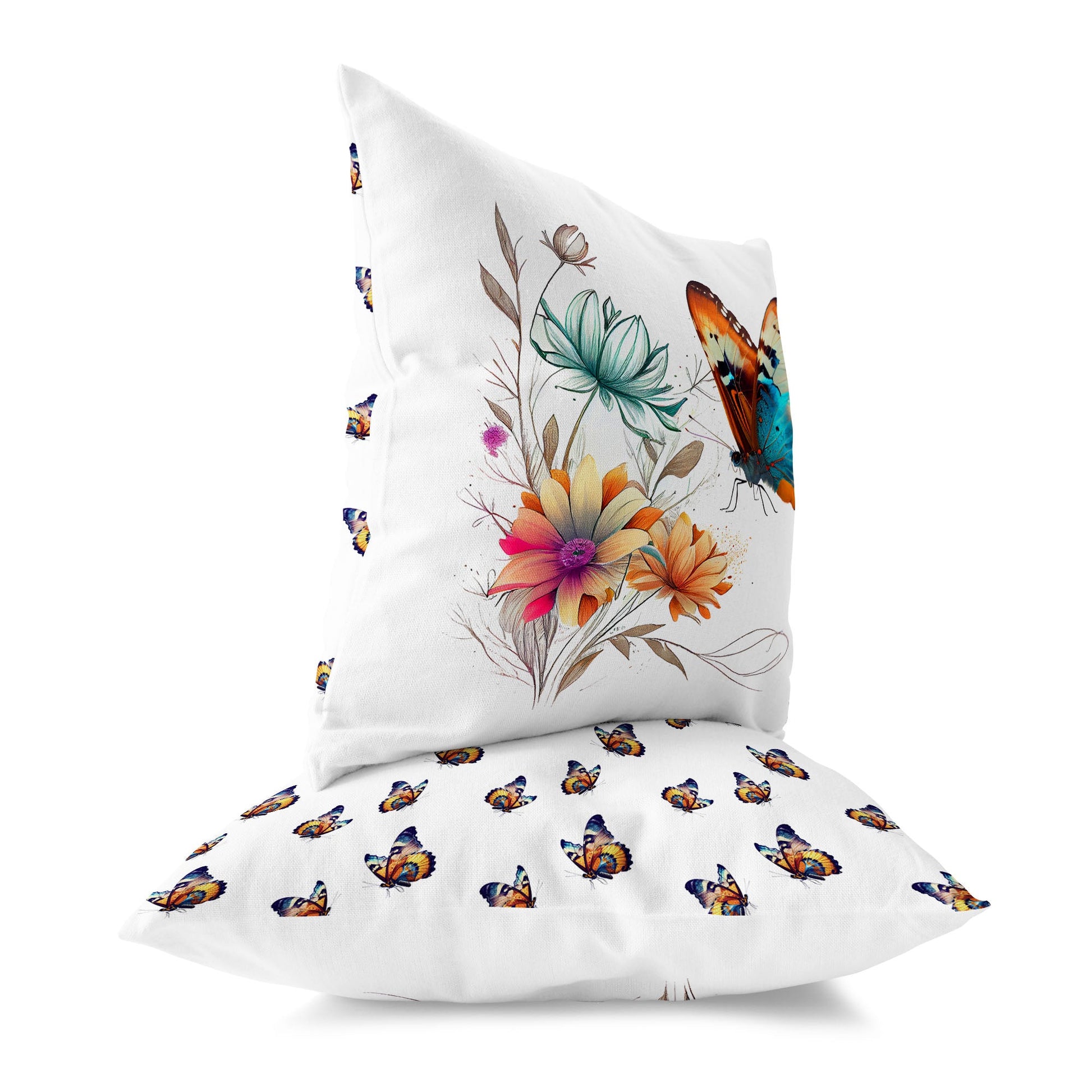 butterflys floral journey ukrasni jastuk