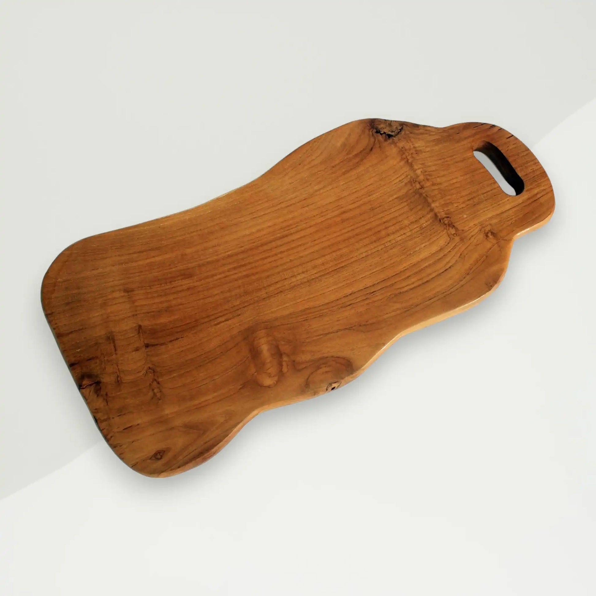 chopping board brown teak wood 50x20