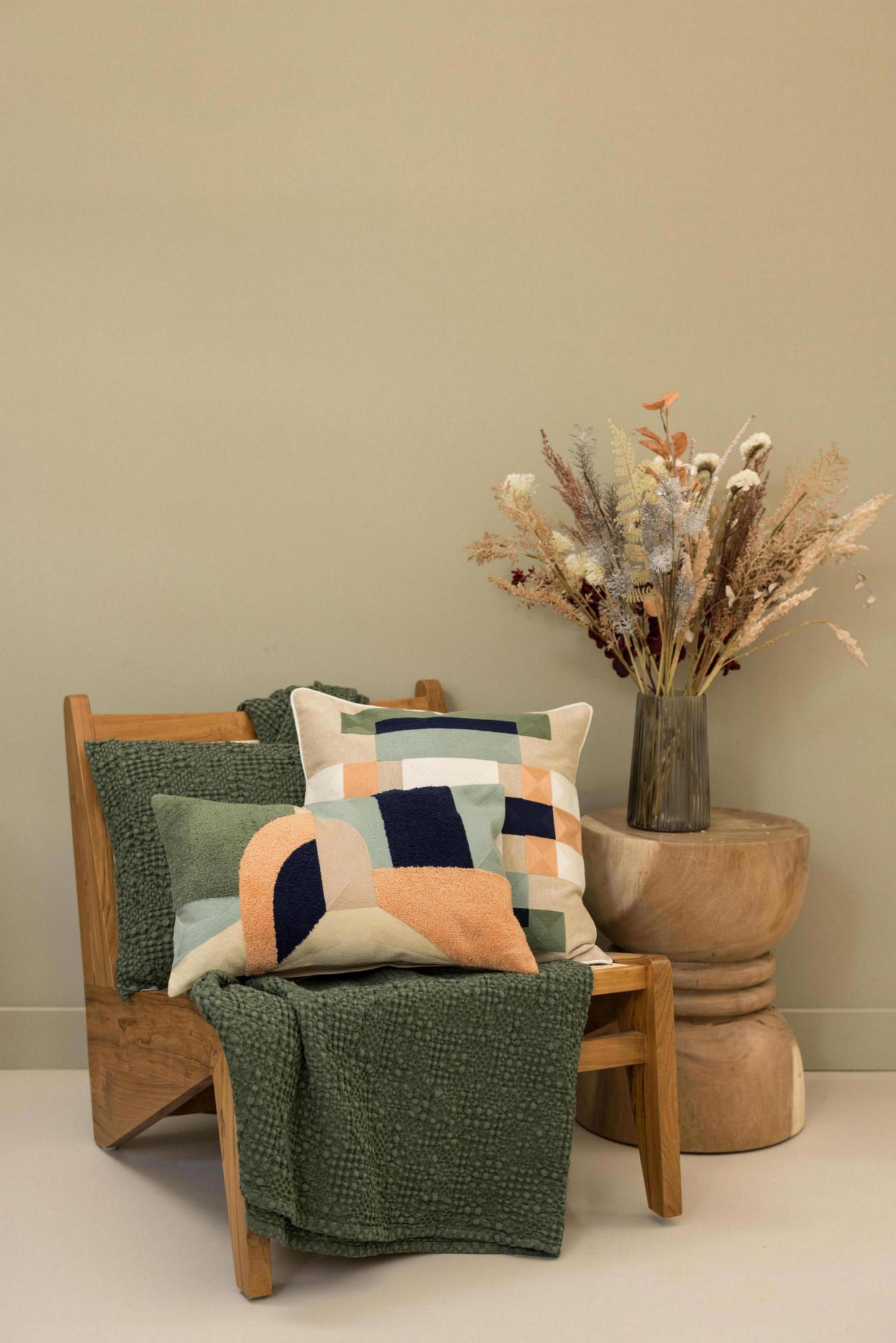 Tana Dekokissen 40X65 Olive Baumwolle