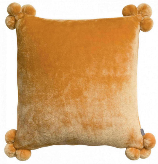 Tender Pompons Ukrasni Jastuk 45X45 Ocre