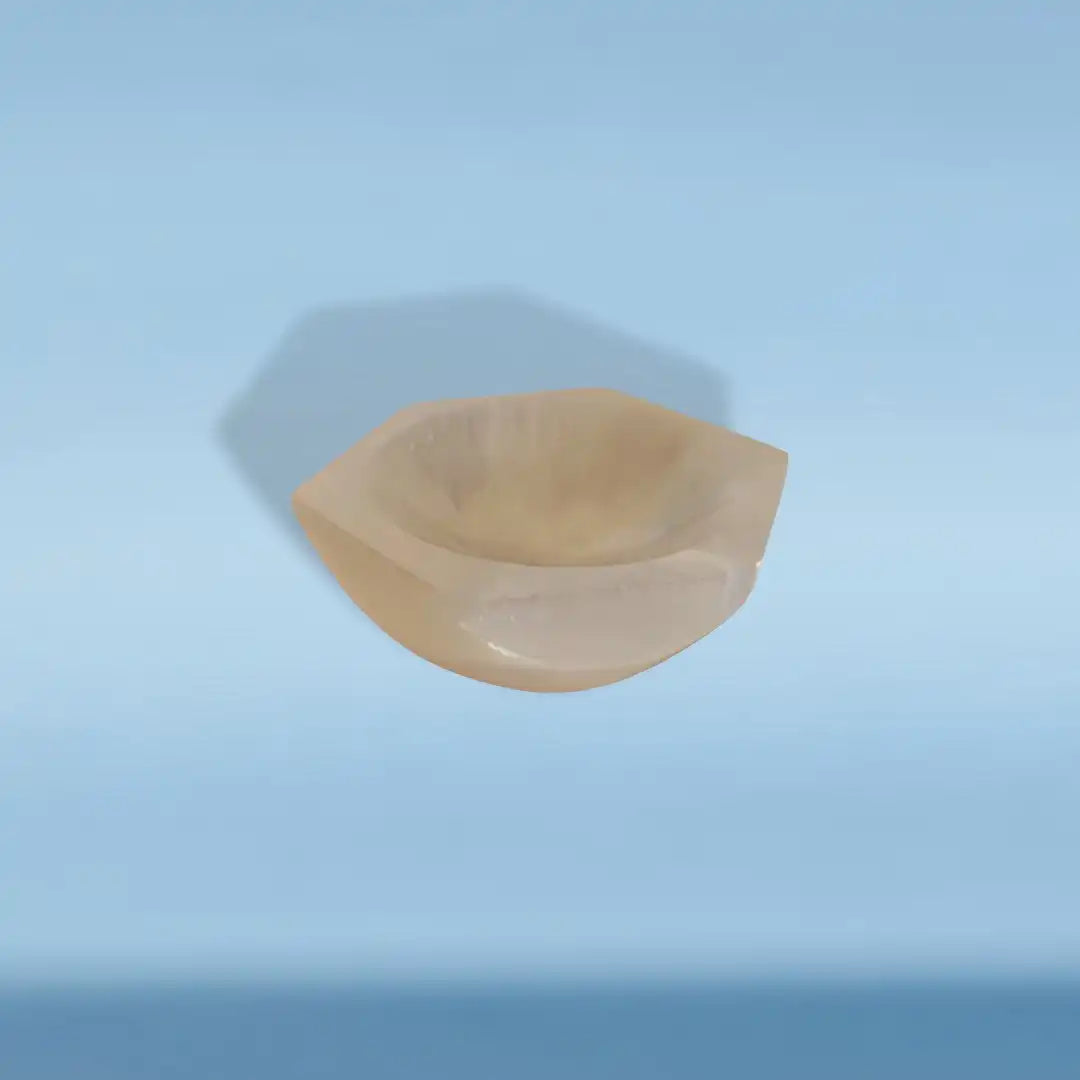 moderna zdjela od selenita bijeli selenit 10x9 cm
