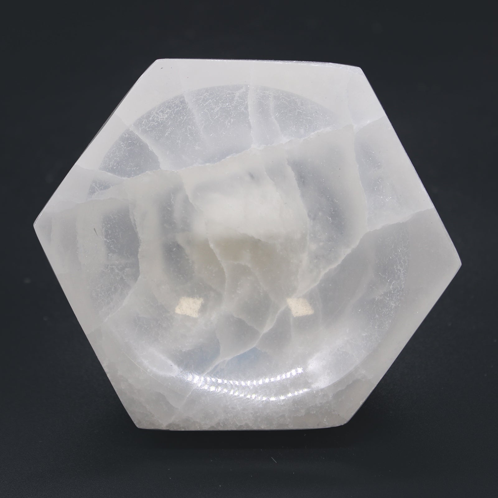 moderna zdjela od selenita bijeli selenit 10x9 cm